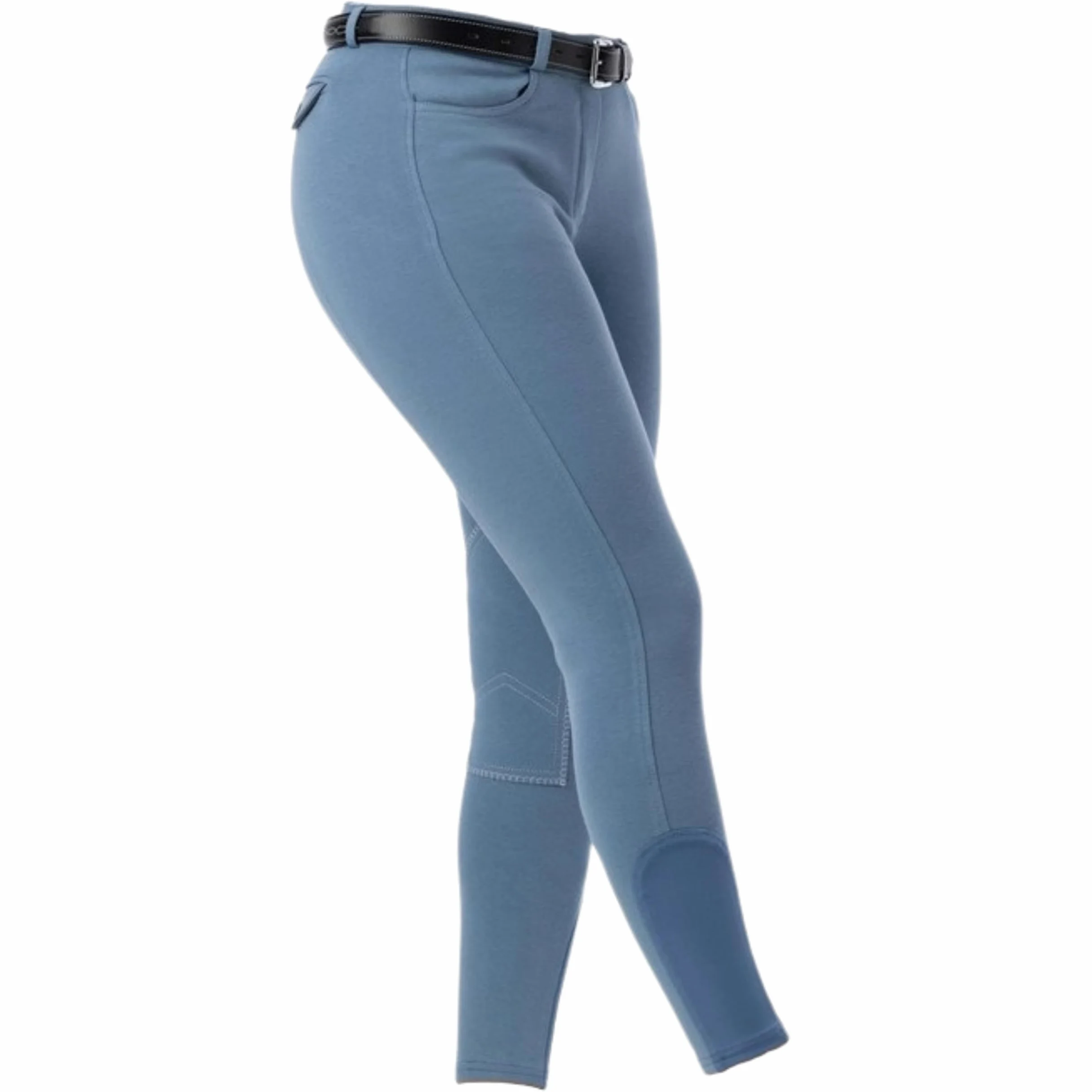 RIDING WORLD - Pantalones de equitación para mujer y niños Alexandrie | Pantalones de equitación con ribete en las rodillas de tela | con bolsillos delanteros | Leggings de equitación en seis colores