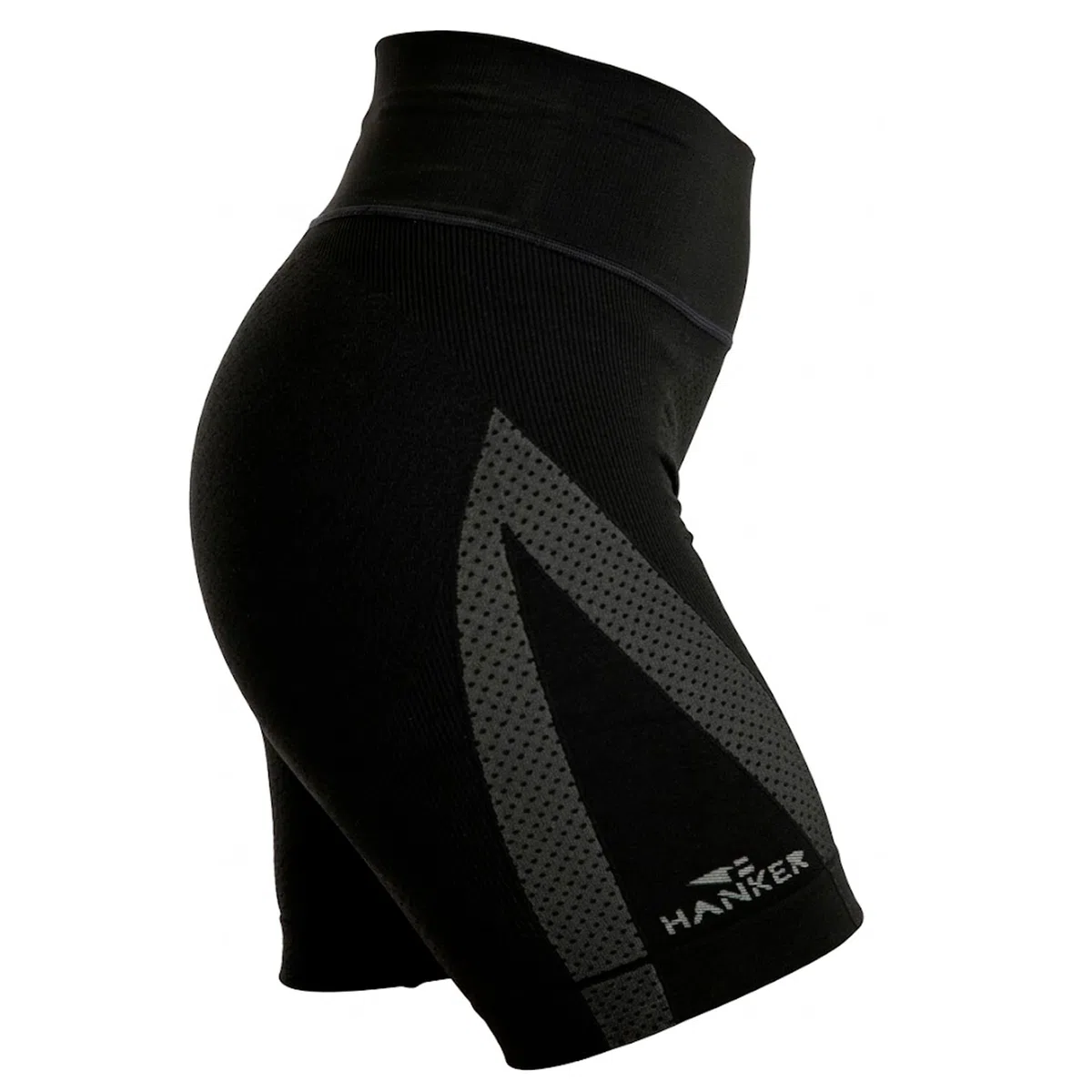 HANKER Mallas Cortas de Mujer Compresivas de Cintura Alta y Tejido Termorregulador para Yoga, Fitness y Pilates