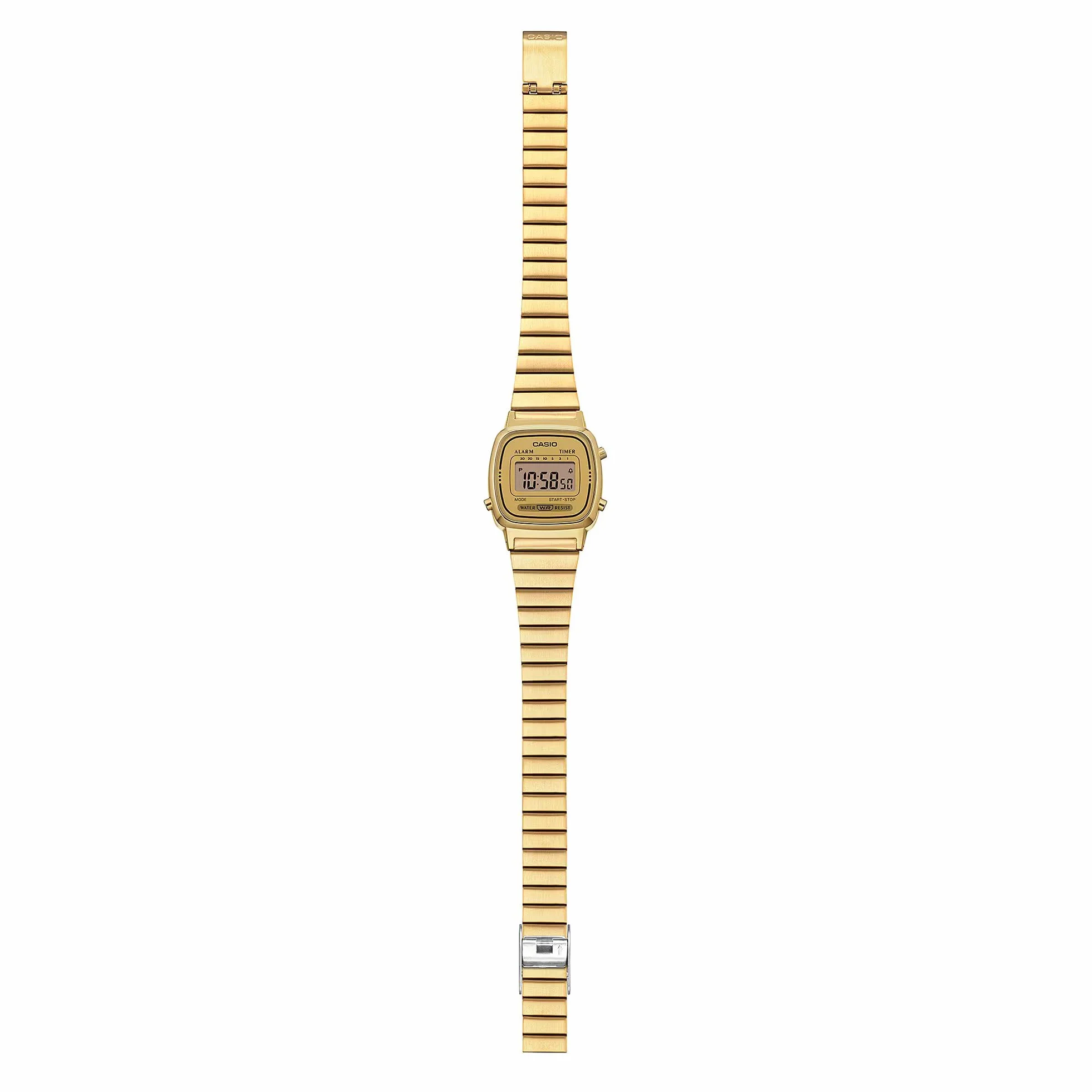 Casio Reloj Mujer Digital Cuarzo con Correa de Acero Inoxidable LA670WGA-9DF