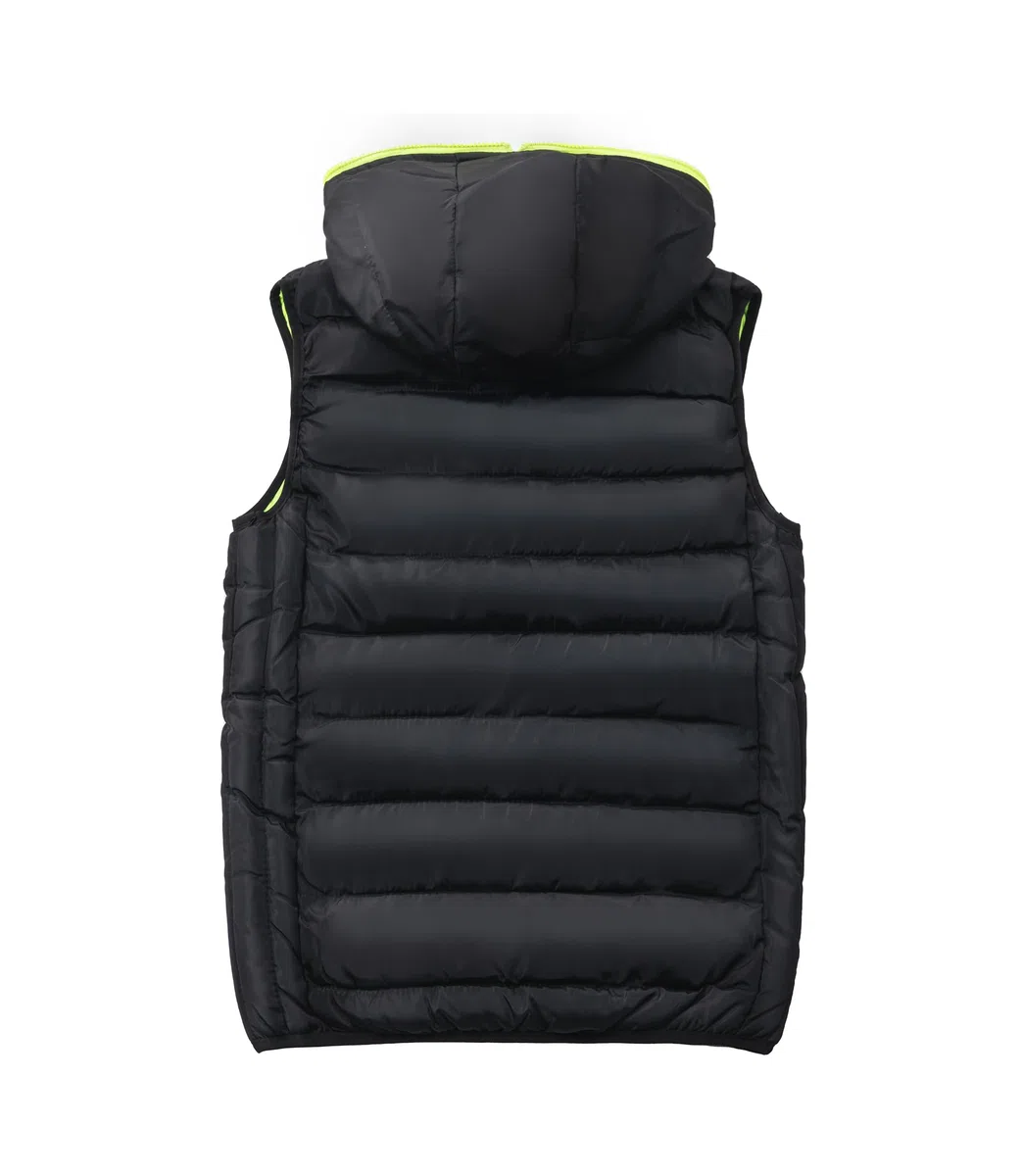 Chaleco Acolchado para Niños Invierno Cálido Niño Sin Mangas Chaqueta con Capucha