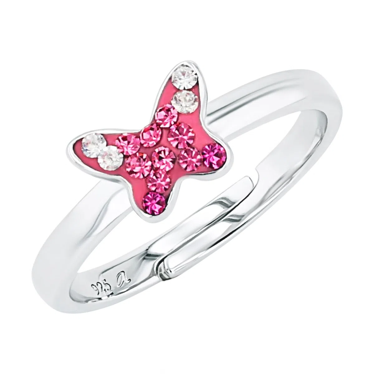 Prinzessin Lillifee Anillo de plata de ley 925 para niñas, con piedras preciosas, viene en caja de regalo