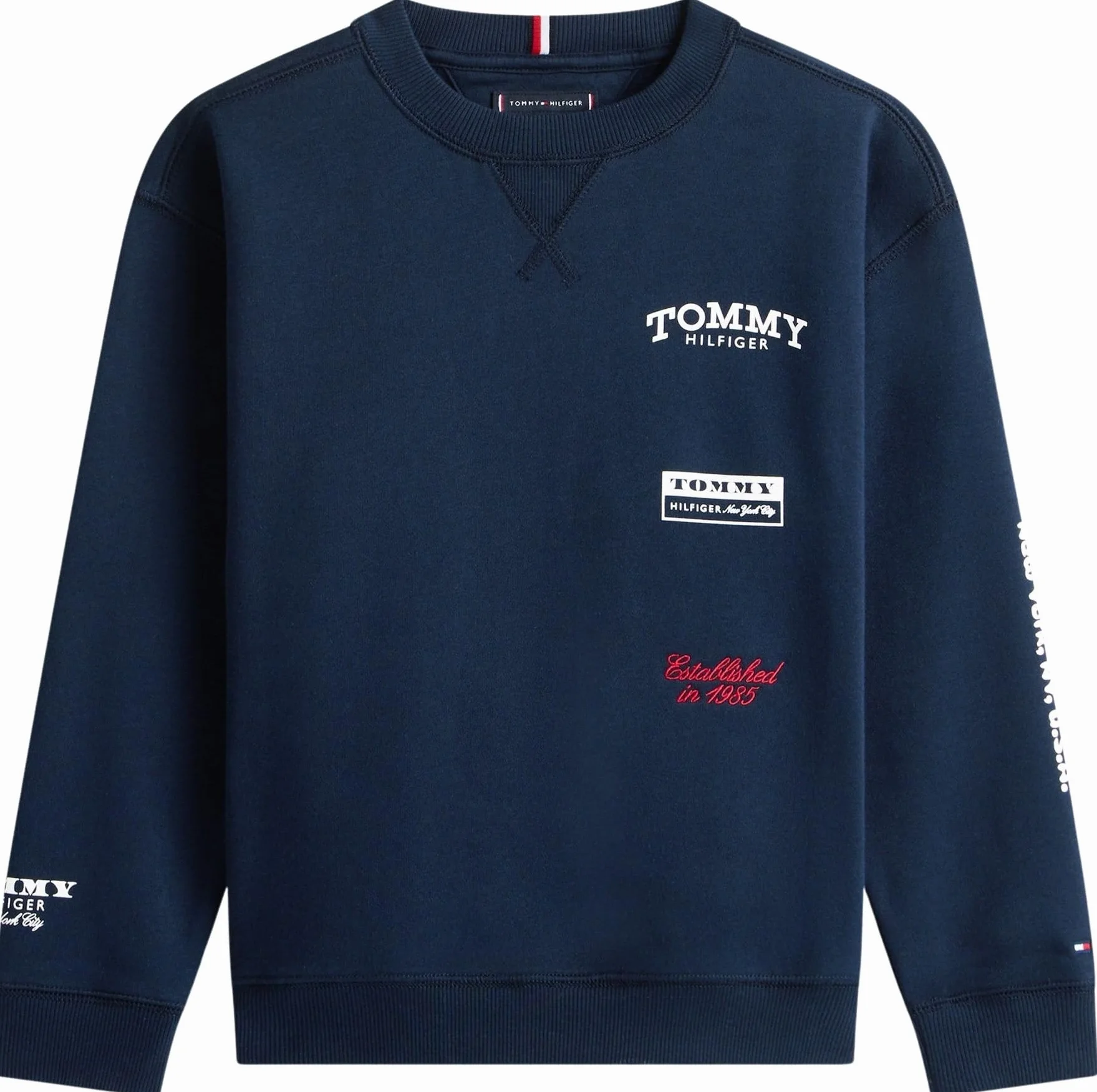 Tommy Hilfiger Multi Print C-nk Sweatshirt Kb0kb10031 Sudadera con Capucha Niños (Pack de 1)