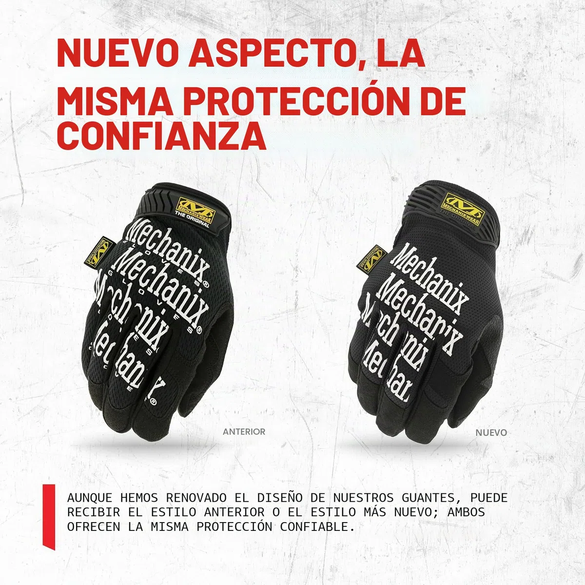 Mechanix Wear - Original Work Guantes (Large, Negro)