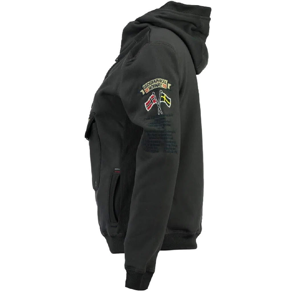 Geographical Norway- Sudadera con Capucha de Hombre de Manga Larga Modelo GYMCLASS