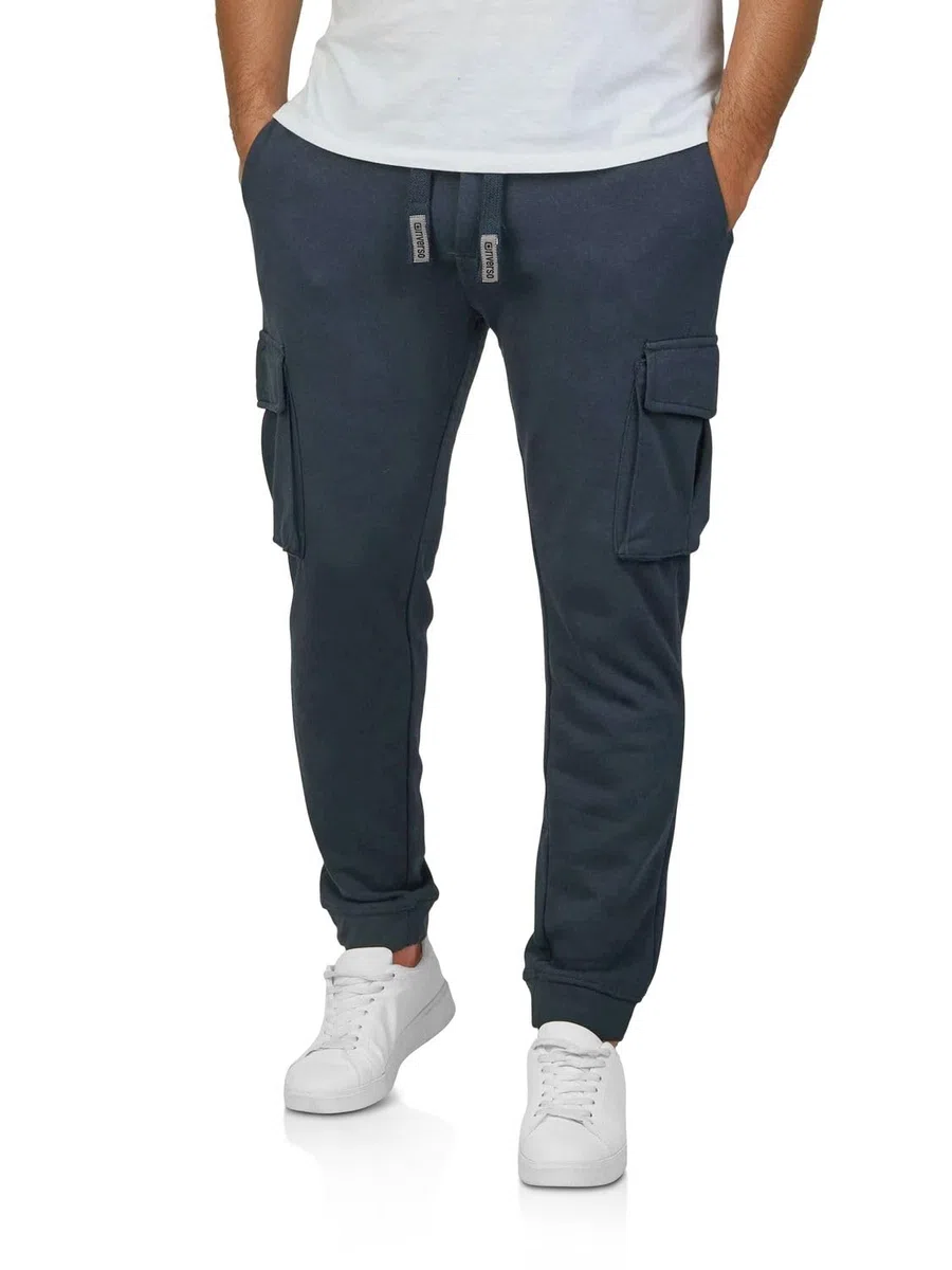 riverso RIVLoris - Pantalones de chándal para hombre, largos, corte regular, pantalones de deporte, pantalones de entrenamiento, pantalones de ocio, bolsillos, rojo, azul, negro, verde, S, M, L, XL,