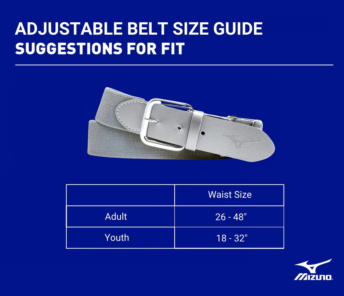 Mizuno Classic Elastic Belt Cinturón Niños (Pack de 1)