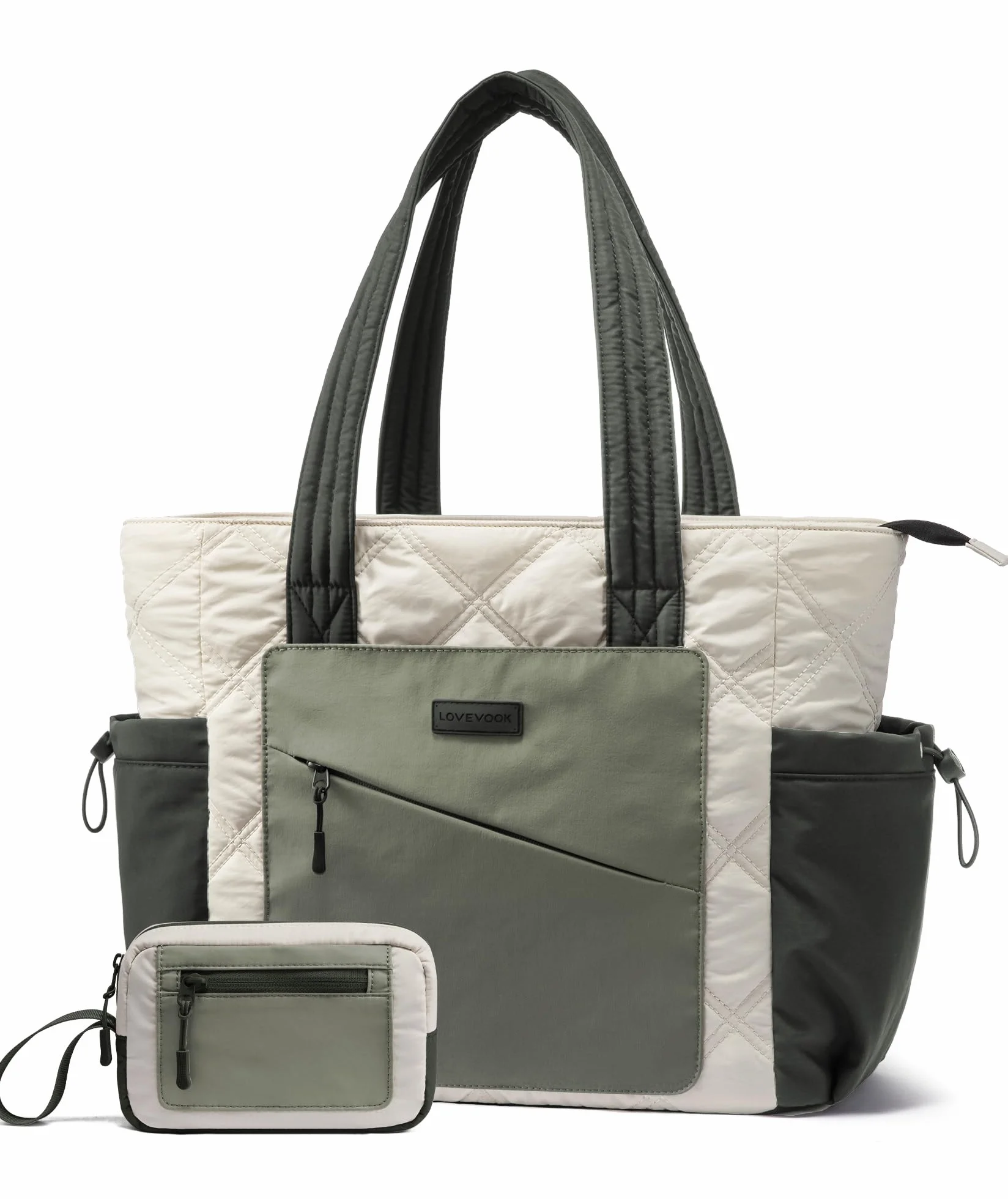 LOVEVOOK Bolso Mujer Grande Bolso Tote Mujer Portatil Trabajo Tote Bag Shopper para Universidad Viaje Oficina Trabajo Escuela