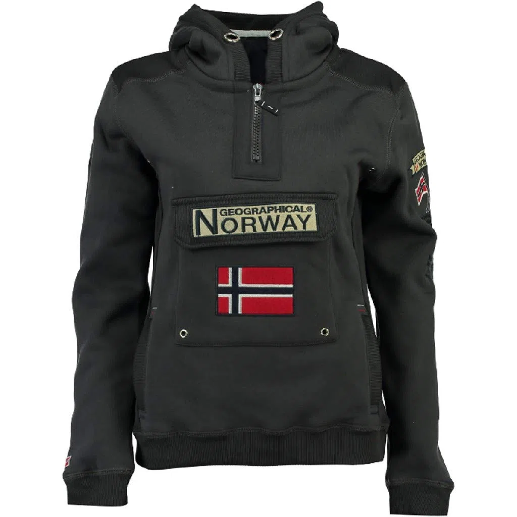 Geographical Norway- Sudadera con Capucha de Hombre de Manga Larga Modelo GYMCLASS