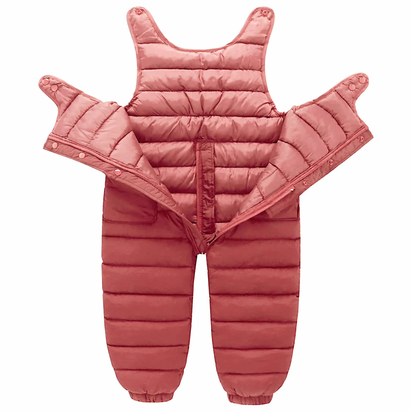 SEAUR Pantalones de plumón para bebé, ligeros, gruesos, cálidos, para la nieve, para niños, resistentes al viento, para exteriores, 9 meses, 3 años, talla 74-116