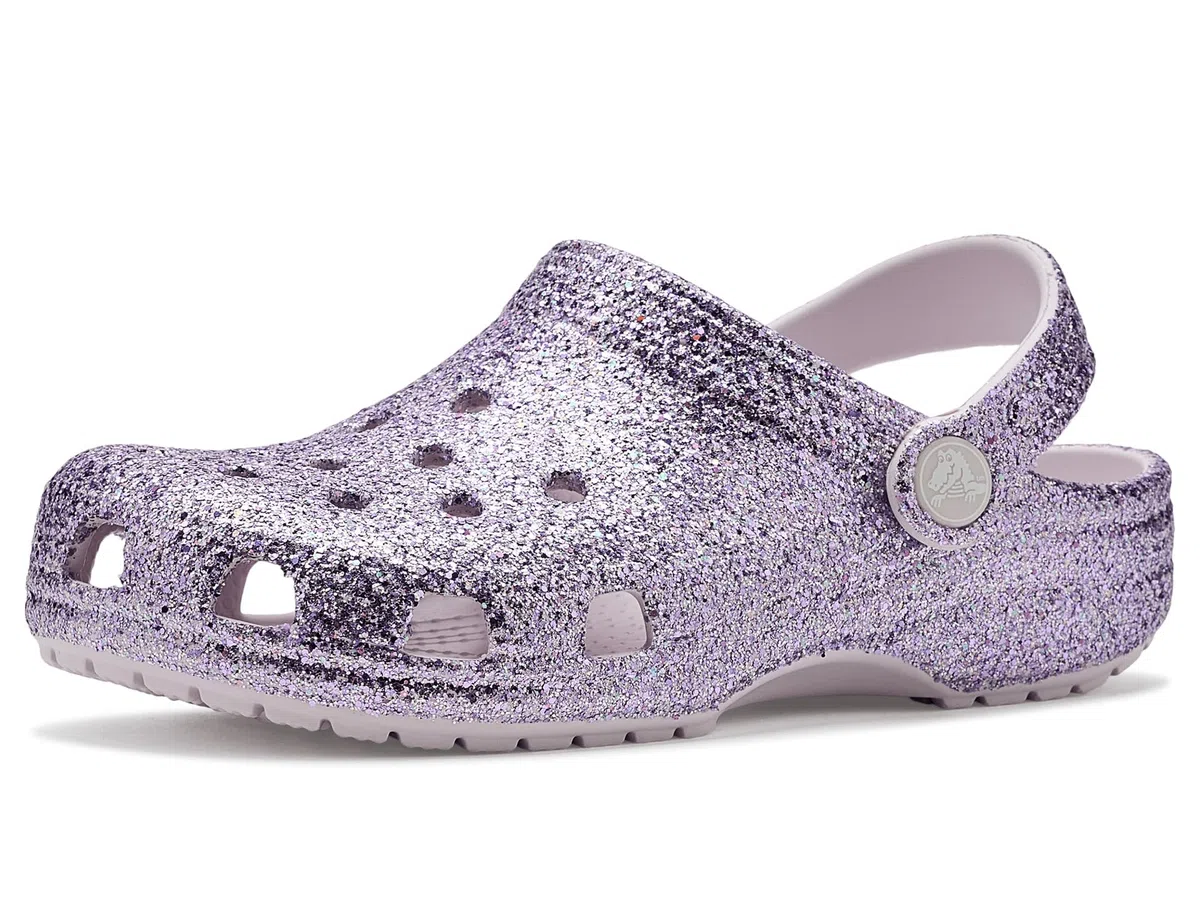 Crocs Classic Chunky Glitter Clog K, Obstrucción Unisex niños