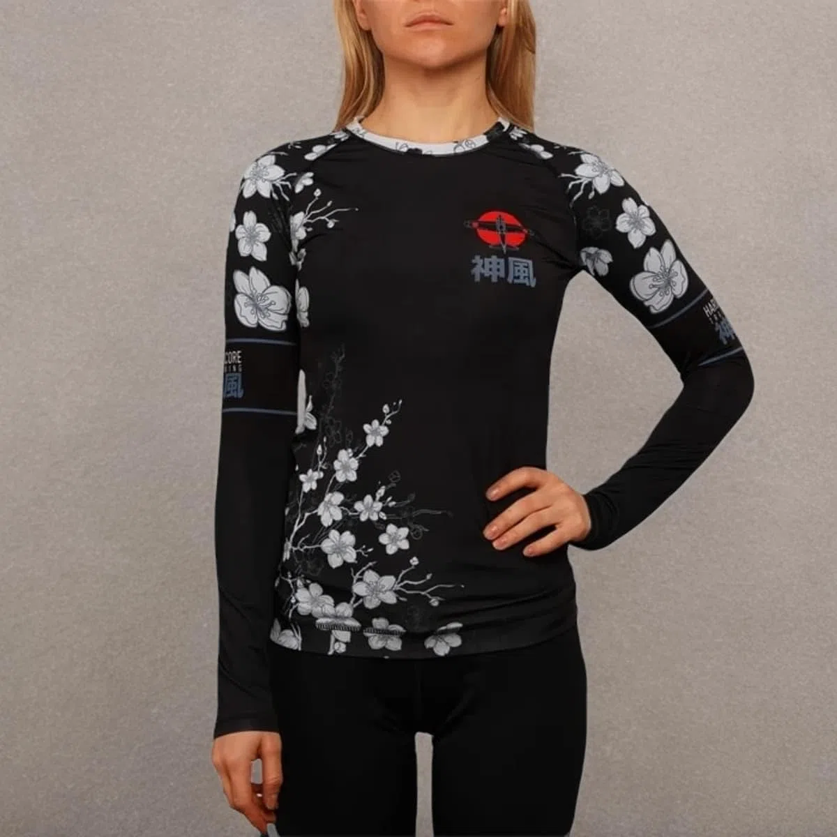 Hardcore Training Rash Guard Women Camisa de Compresión Manga Larga Mujer Fitness No Gi Yoga Workout Gimnasio MMA