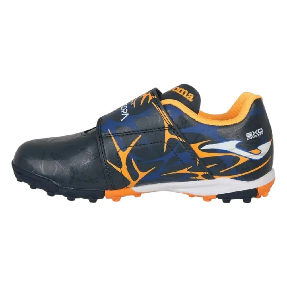 Zapatillas Joma Super Copa JR 2503 Azul Naranja Turf SCJW2503TFV NIÑO Futbol CESCEP Artificial TF