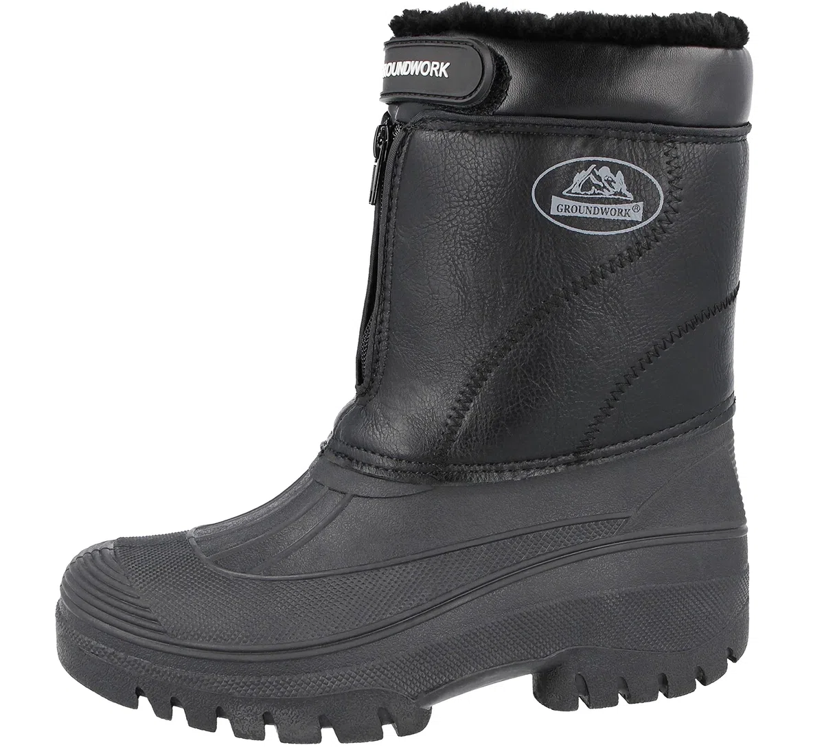 Groundwork LS88 - Botas impermeables para hombre, con cremallera, para jardín, establo o nieve