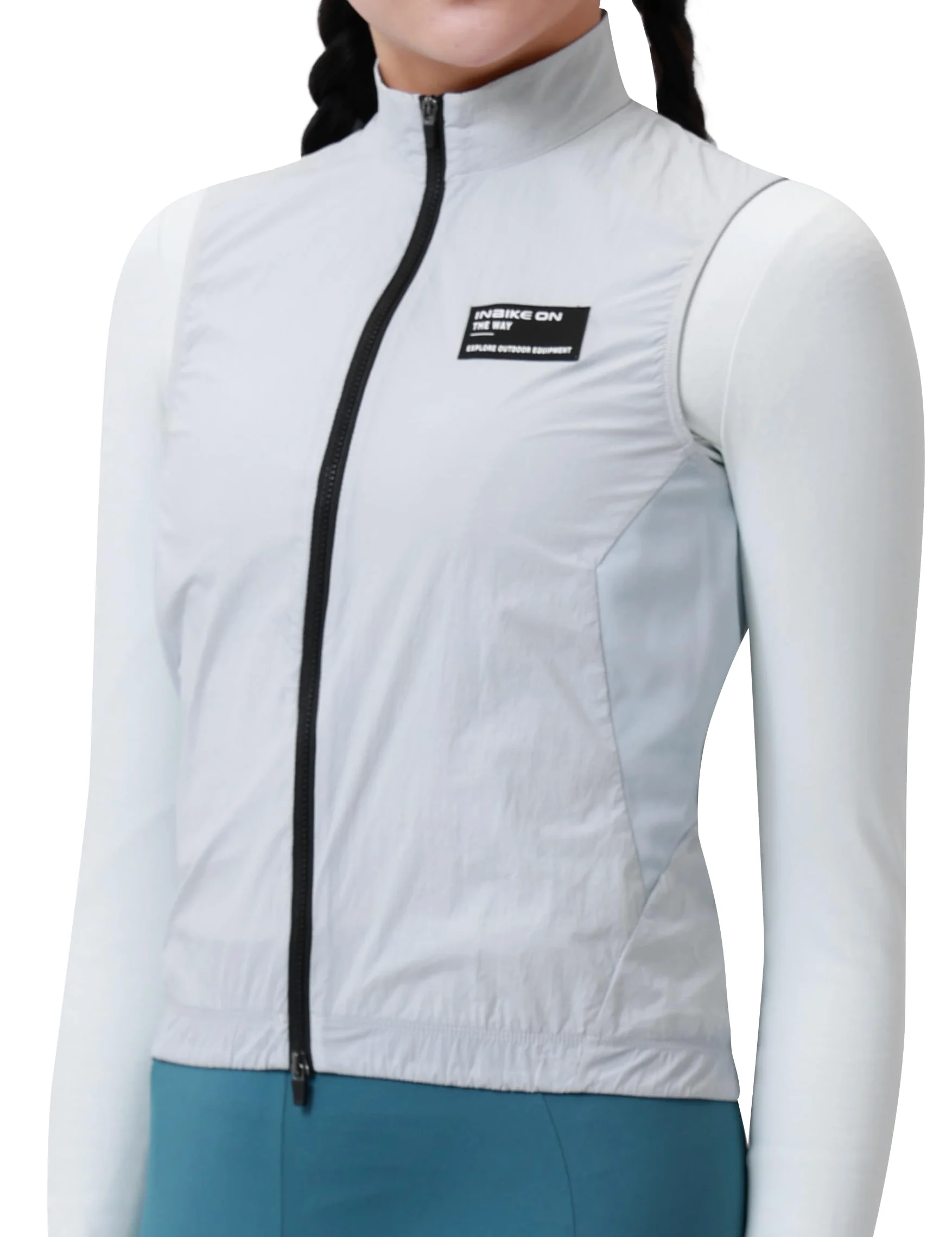 INBIKE Chaleco Cortaviento para Mujer Protección UV SPF50+ Chaqueta Transpirable Ligera Bicicleta Deportes Golf Senderismo Camping HY464