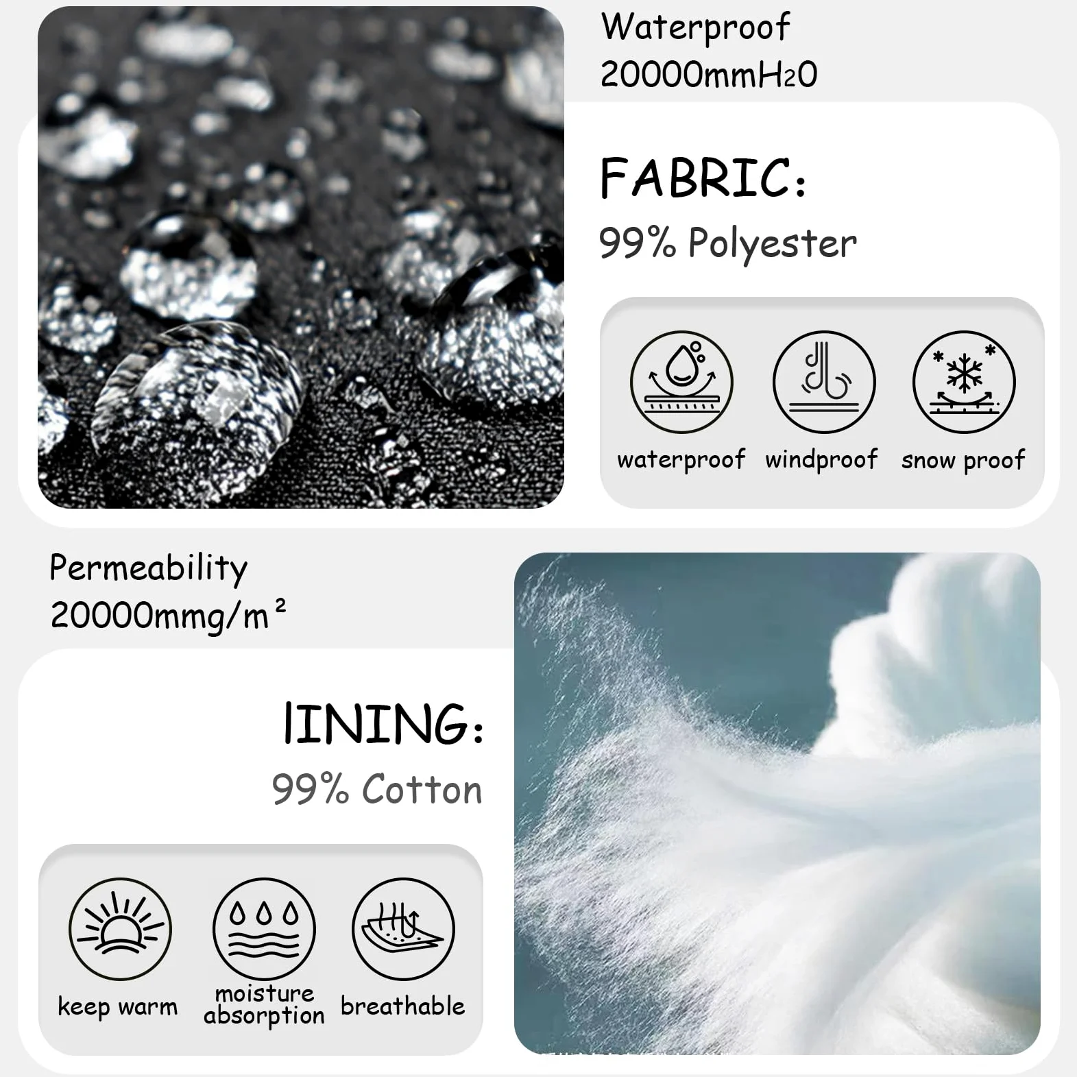 Conjunto de Traje de Esquí para Niños Niñas 2Piezas Chaqueta + Pantalones Traje de Nieve Grueso Cálido Impermeable Transpirable