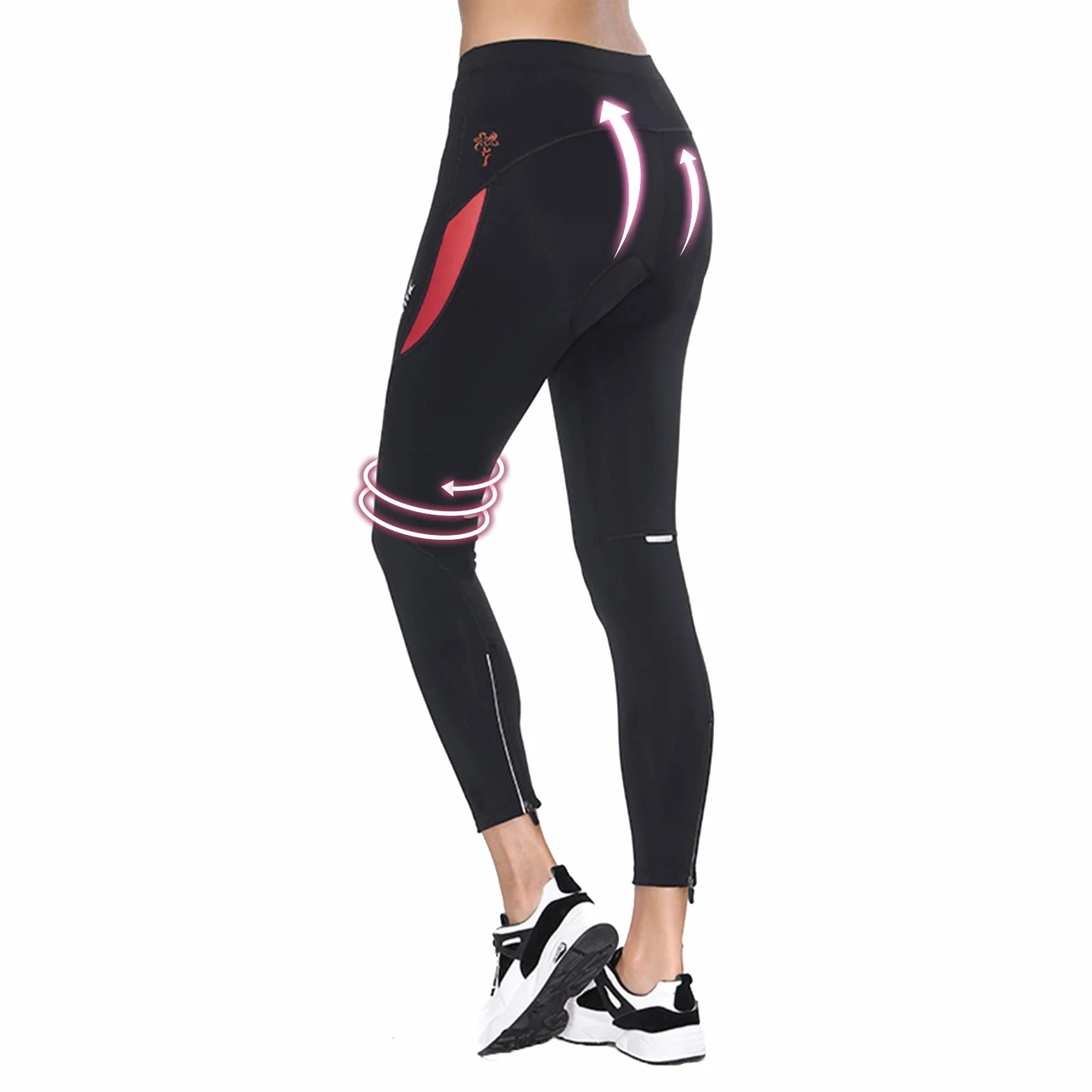 Santic Culote Ciclismo Mujer Culote Bicicleta Pantalones Largos de Ciclismo/Bicicleta/MTB con Badana para Mujeres - Parni