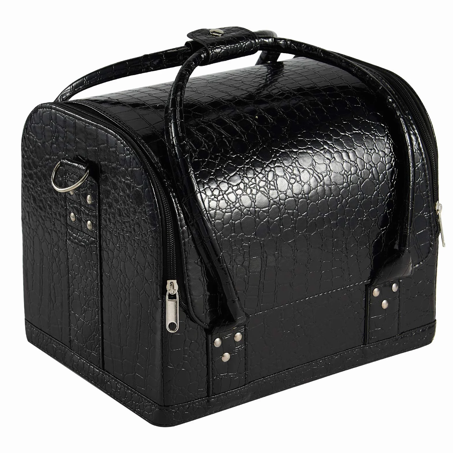 Maletín para Maquillaje Profesional Neceser de Cosméticos Negro Estuche Impermeable de Maquillaje Organizador de Esmaltes de Uñas Cajas de Joyero Maquillaje Regalos para Mujer