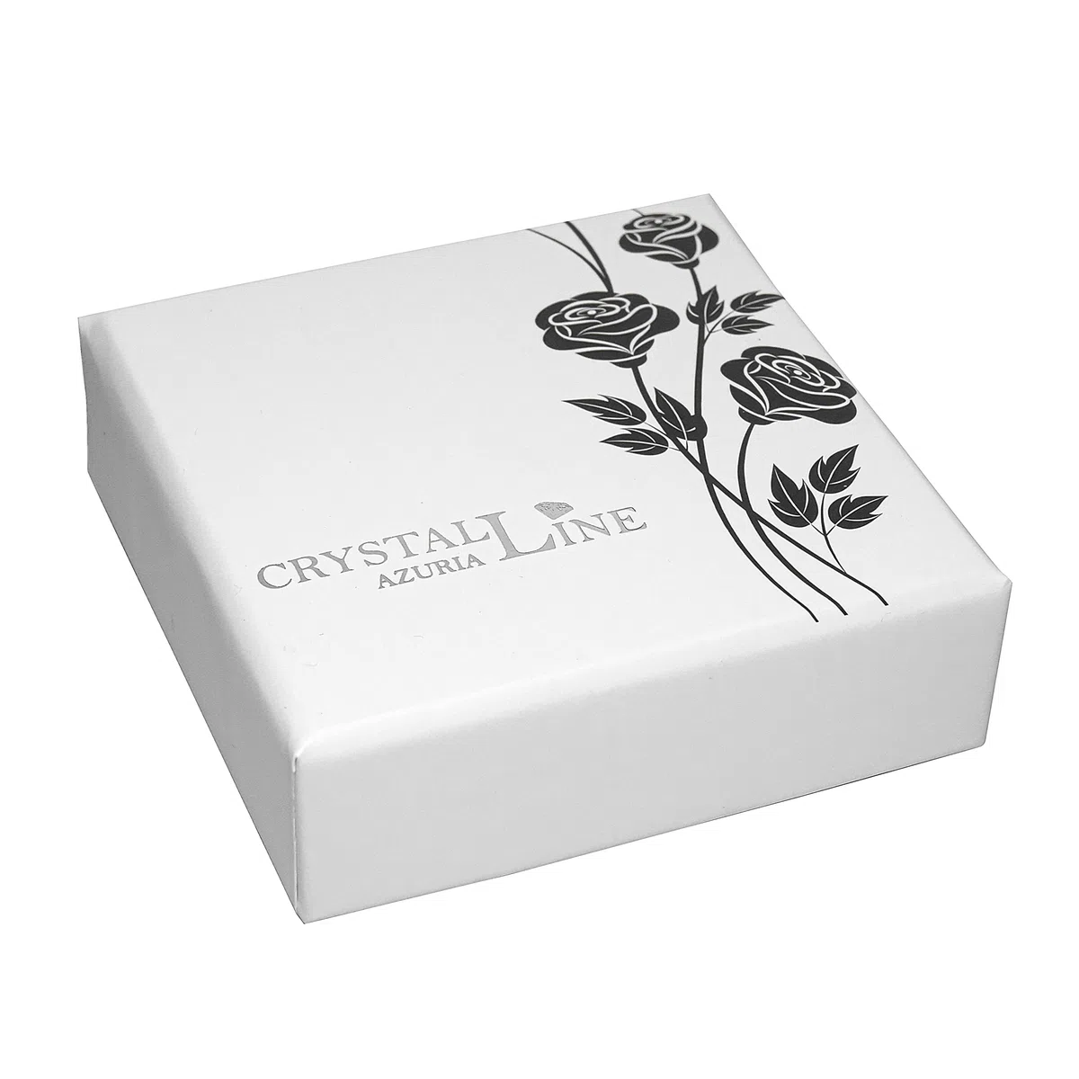 Crystalline Azuria Redondo Zirconia Cristales Juegos de Joyas Collar Pendientes 18ct Chapado en Oro Blanco para Mujeres y Niñas