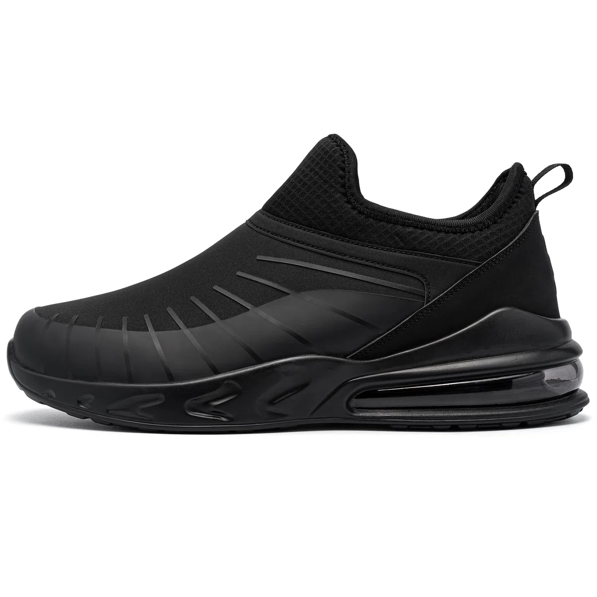 LARNMERN Zapatos Antideslizantes Mujer Zapatillas de Cocina Hosteleria Slip-On Calzado Casuales colchón Aire Camina Impermeable,negro/41.5 EU