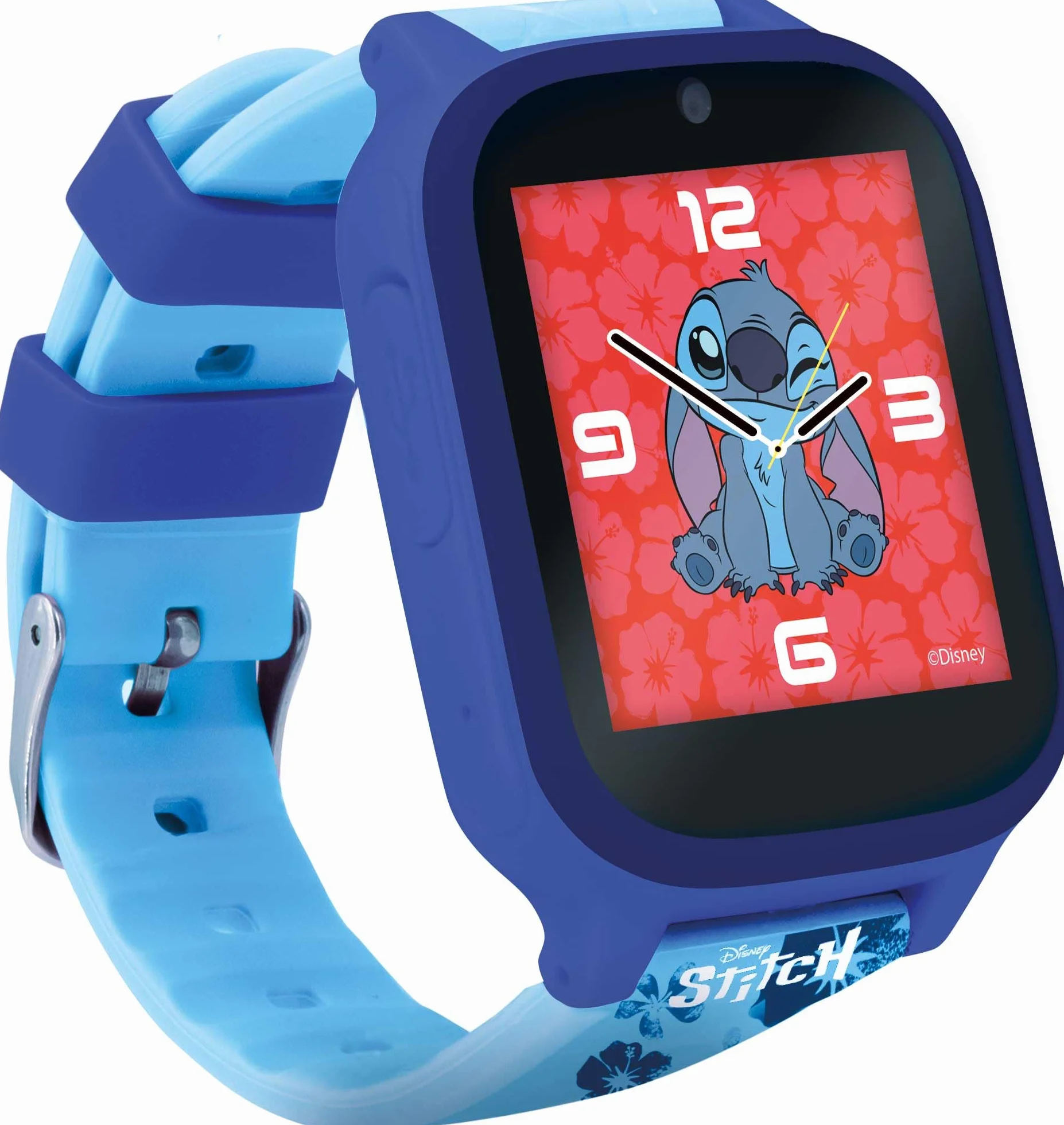 Lisciani - STITCH SMARTWATCH - Reloj Conectado Para Niños 7+ - Fondos De Puntadas Intercambiables -5 Juegos Interactivos - Pantalla Táctil - Cámara, Despertador, Temporizador Y Funciones De Lámpara