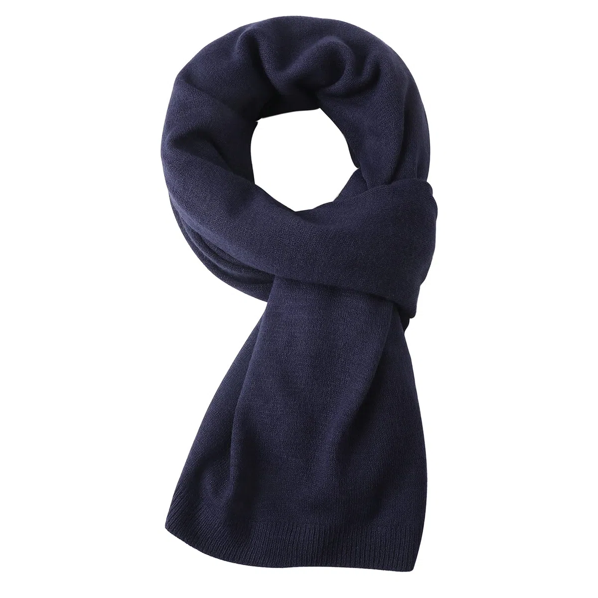 Fomolom Ponchos para mujer, versátil, ligero, sólido, de punto, bufanda, cabo, accesorios para mujer, Azul marino, Talla Única