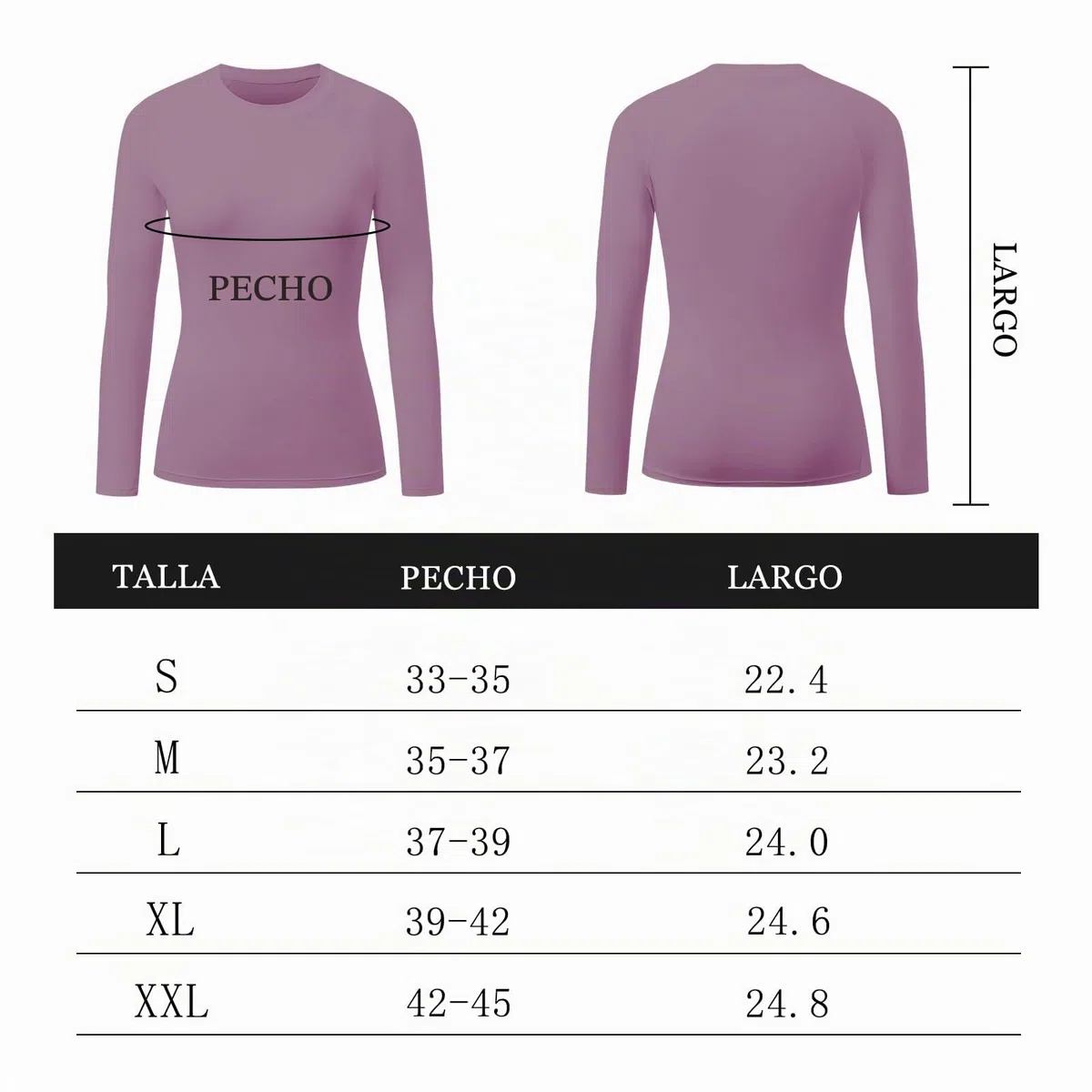 HYCOPROT 4 Pack Camisetas de Compresión para Mujer Manga Larga Ropa Deportiva Secado Rápido Transpirable Top Deportivo Base Shirts para Gimnasio Yoga Running Senderismo Trekking Ciclismo Fitness