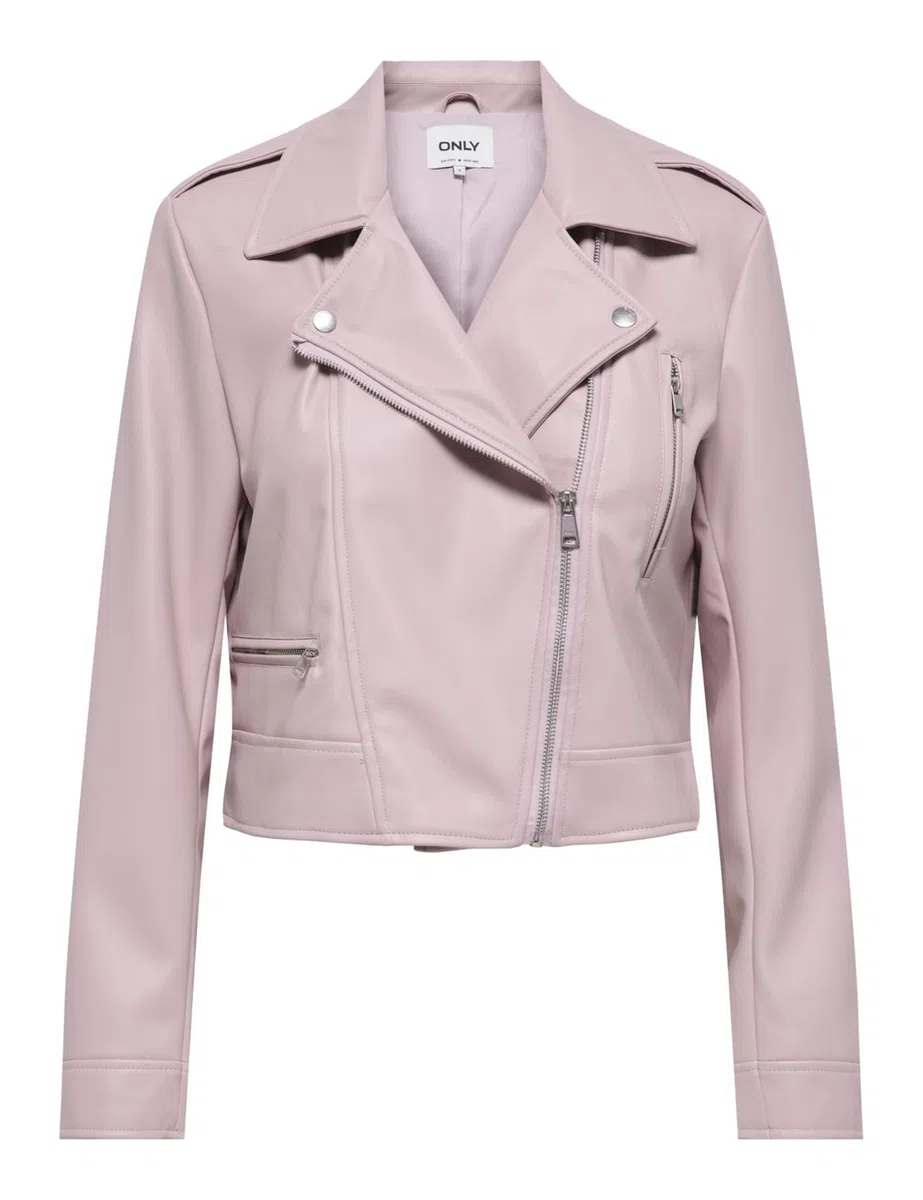 ONLY Onlcarmen Faux Leather Biker Cc Otw Onlcarmen Cc Otw Faux Leather Biker Mujer (Pack de 1)
