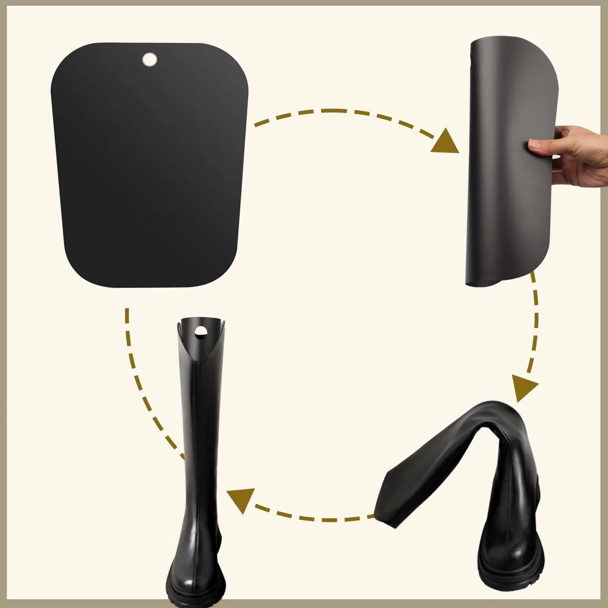 8 piezas de moldeador de botas para mujer, tensor de botas de plástico, soporte alto para botas para hombre y mujer, insertos de forma para botas, soporte y soporte para un agarre óptimo,