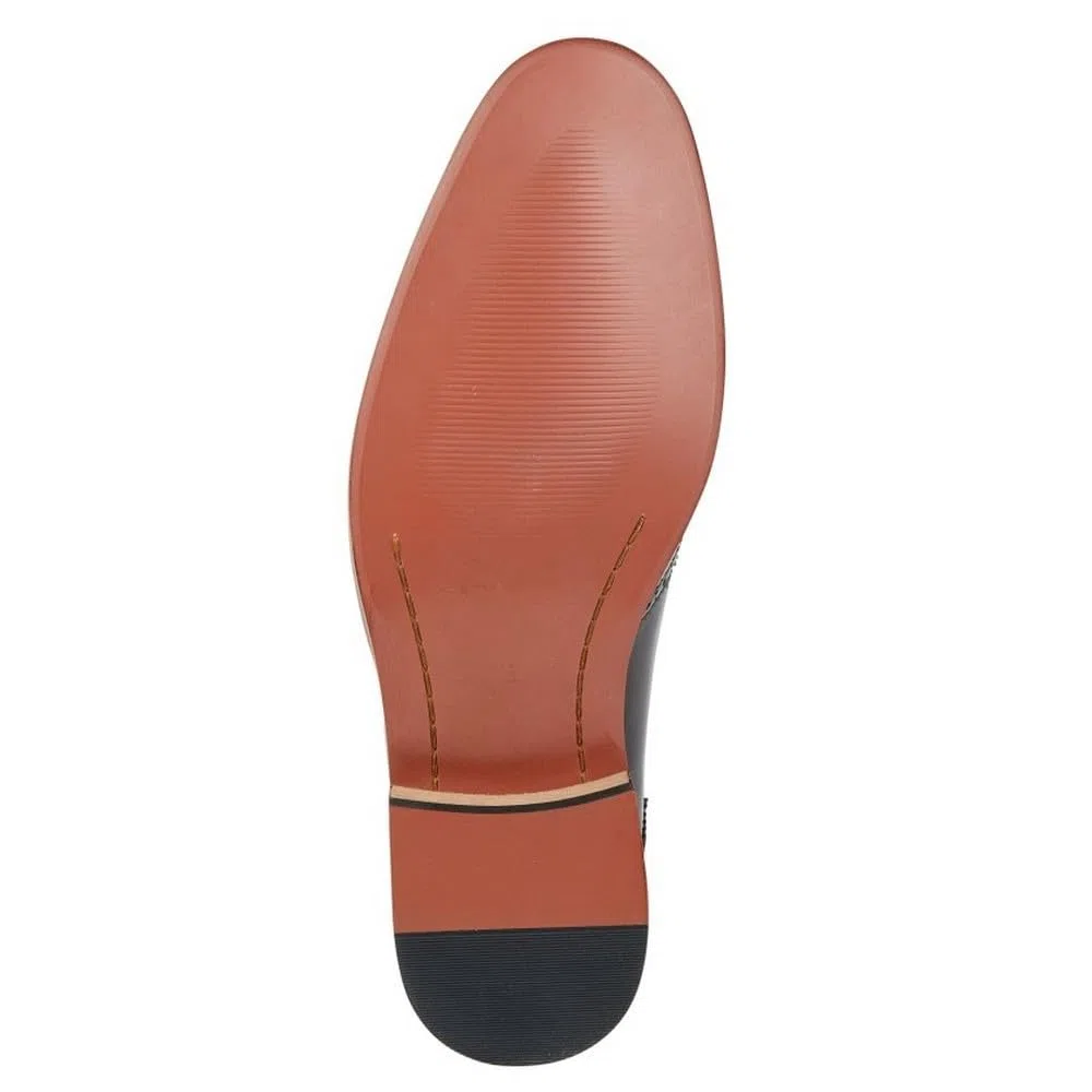 M429BD Zapatos Brogue Monk con doble hebilla para hombre Oxblood