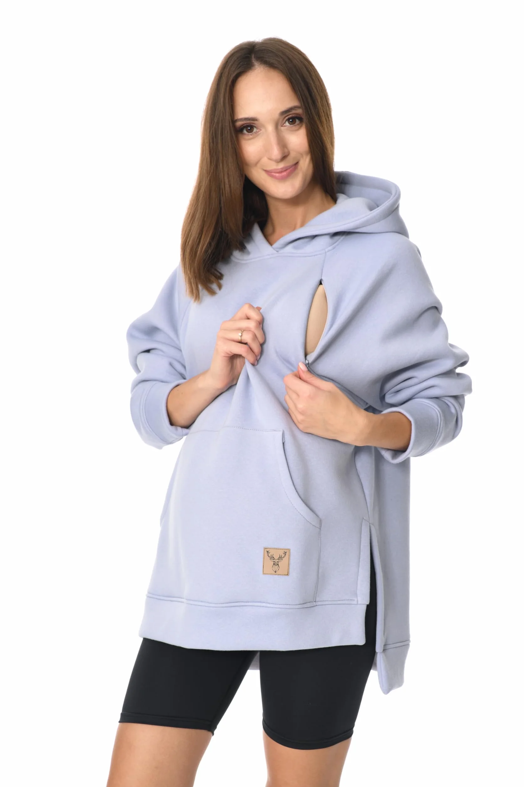 MijaCulture Stella M014 - Jersey de lactancia y maternidad 2 en 1