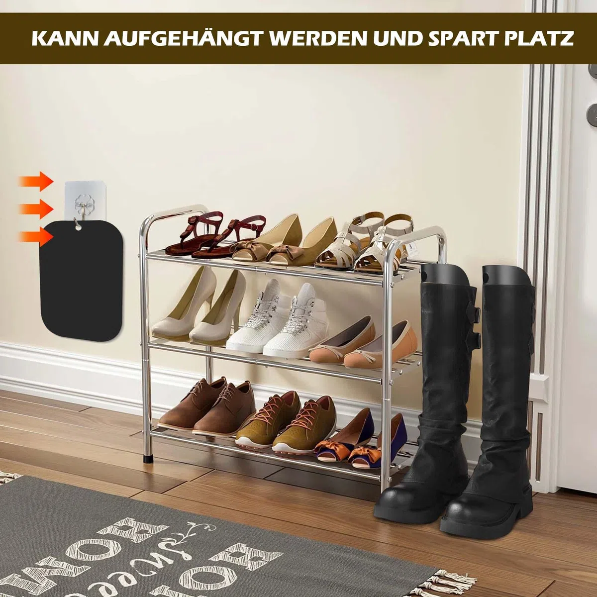 8 piezas de moldeador de botas para mujer, tensor de botas de plástico, soporte alto para botas para hombre y mujer, insertos de forma para botas, soporte y soporte para un agarre óptimo,