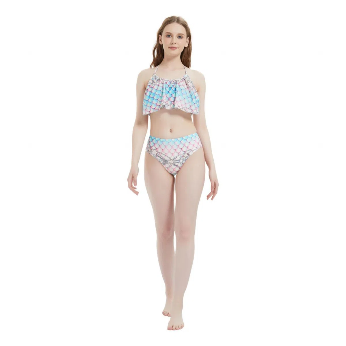 Lindo Conjunto Conjuntos para NiñAs Ligero Y Transpirable Ideal para Piscina Y Mar.,H-120