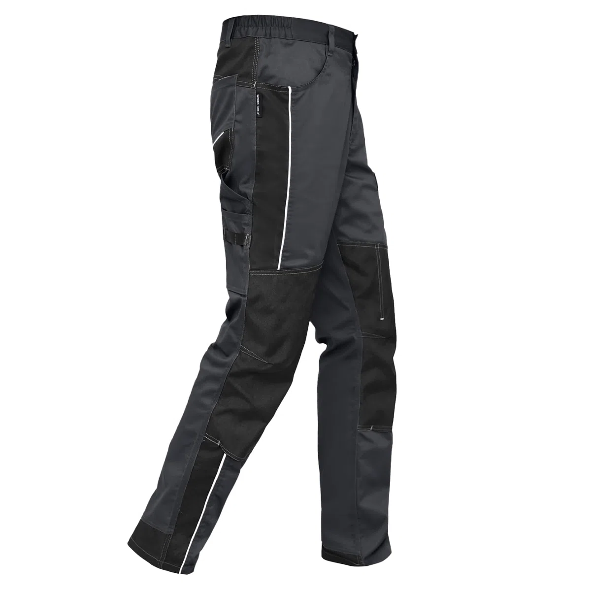 WORK IDEA Pantalones de Trabajo elásticos para Hombre con numerosos Bolsillos y Bolsillos para Herramientas