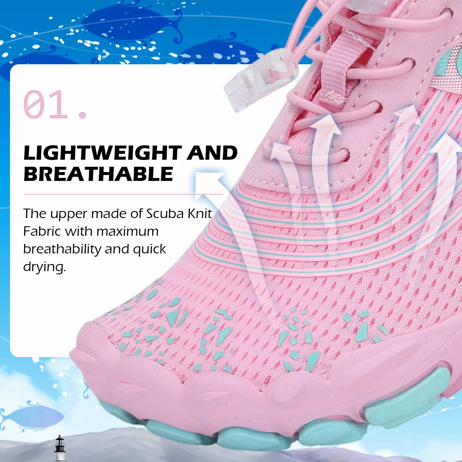 DimaiGlobal Calzado Descalzos Niñas Niños Zapatillas de Trail Running Barefoot Secado Rápido Zapatos de Agua Transpirable Antideslizante para Playa 33EU Rosa