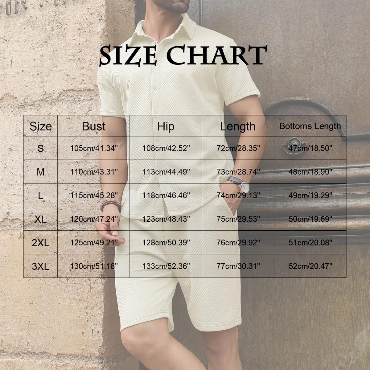 Conjunto de verano para hombre, conjunto casual de dos piezas, conjunto deportivo blusas con botones y pantalones cortos con cordón anchos, chándales ligeros para la playa Slim Fit Chándal de