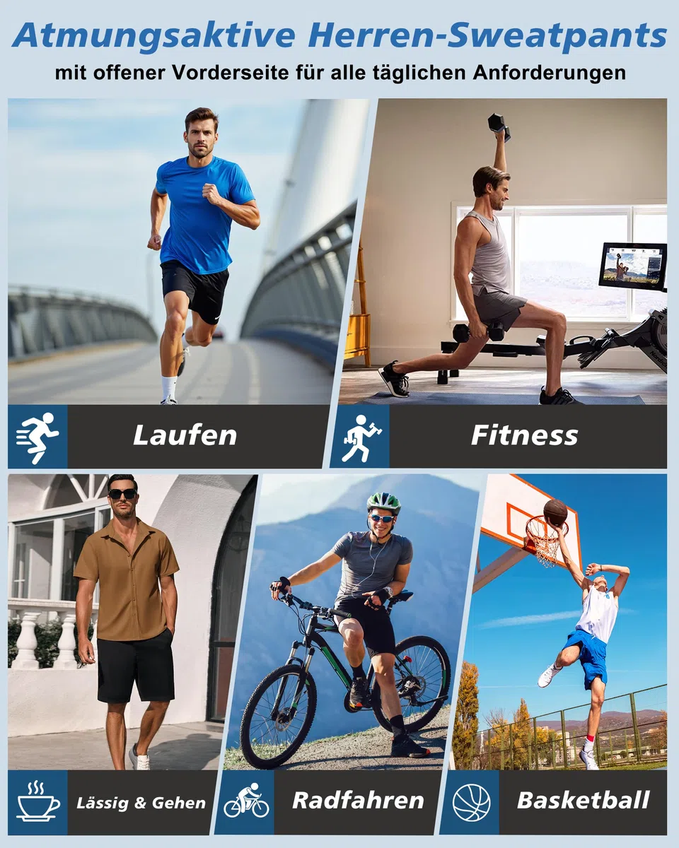 Zoofly 2 Pack Pantalones Cortos Deportivos Hombres Gym De Verano con Bolsillos con Cremallera Elásticos Fútbol Fitness Tenis Pantalone Hombres