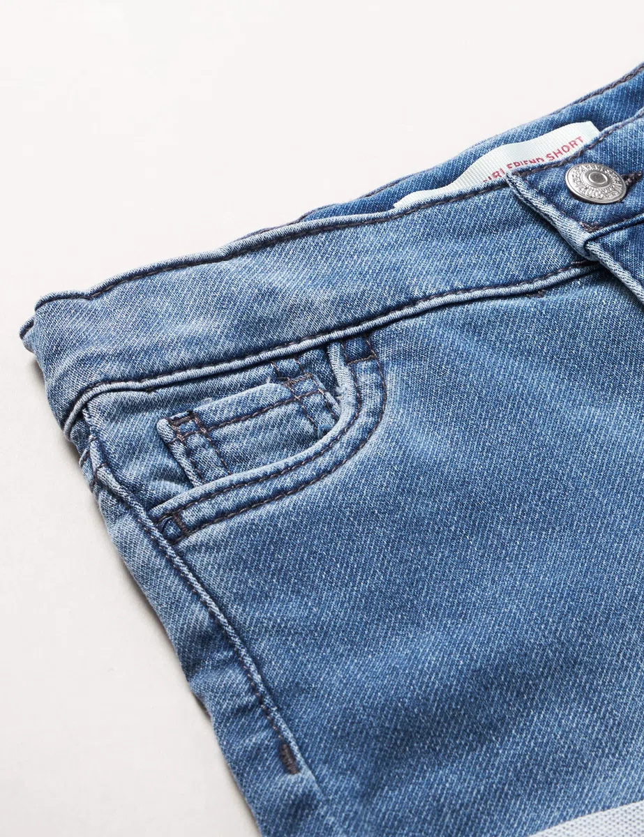 Levi'S Kids Lvg Roll Up Denim Shorts 1eb192 - Pantalones Cortos Bebé-Niñas