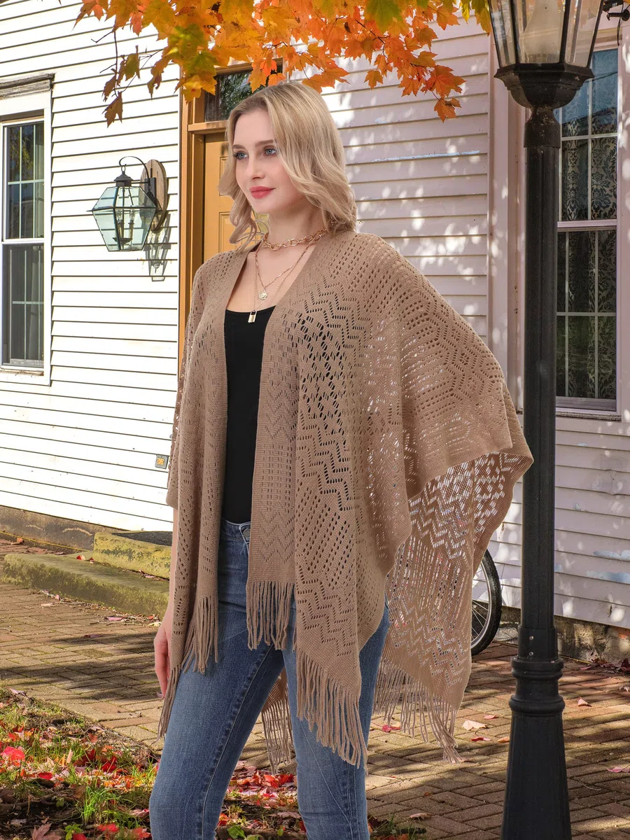 soul young Poncho Punto Chal diseño Para Mujer - Bufanda Suave Ligero Estolas tamaño grande Otoño Invierno