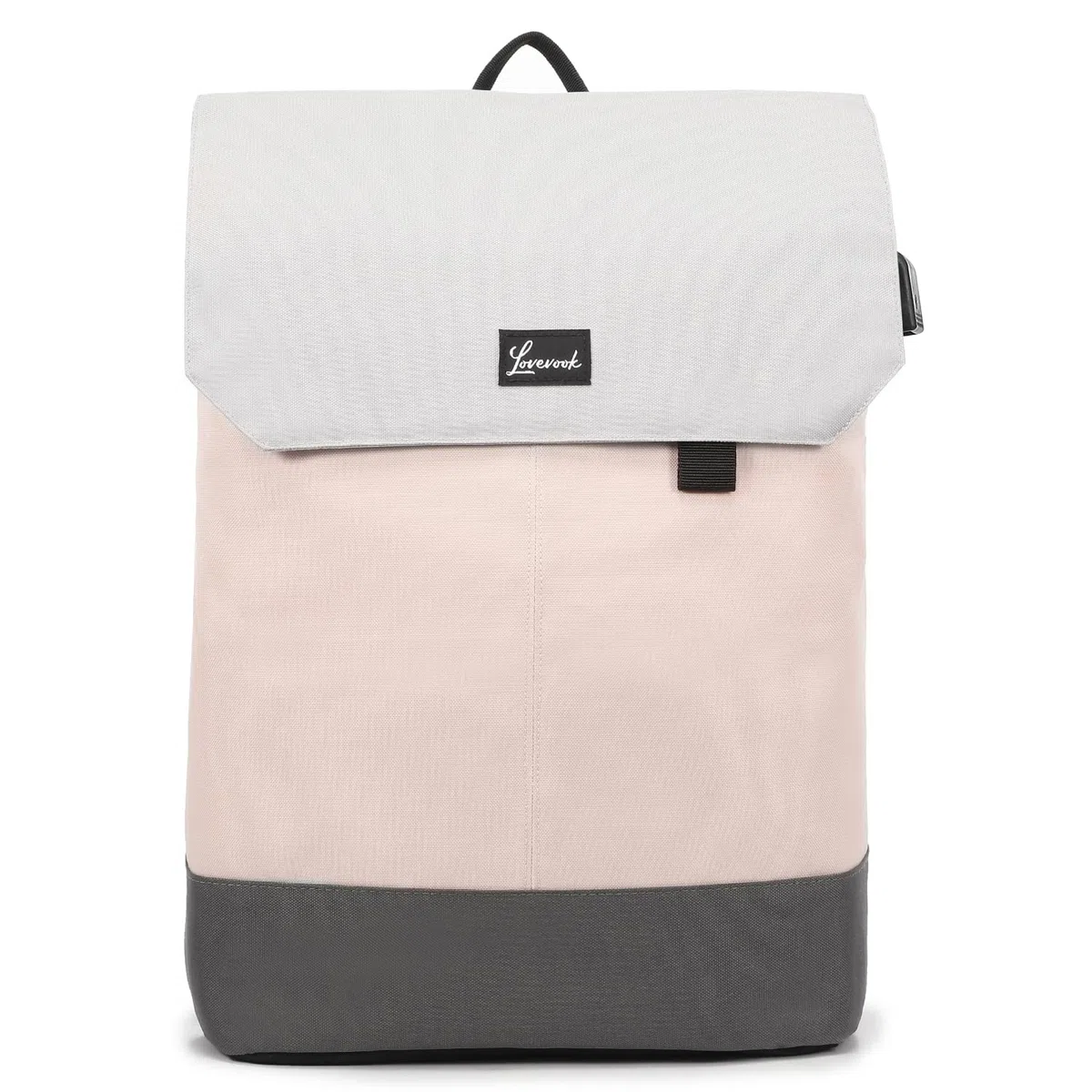 LOVEVOOK Mochila Portatil Mujer, 15.6 Pulgadas Mochila Antirrobo Impermeable Elegante para Ordenador Portátil con Carga USB para la Viajes, Universidad, Negocios-Rosa
