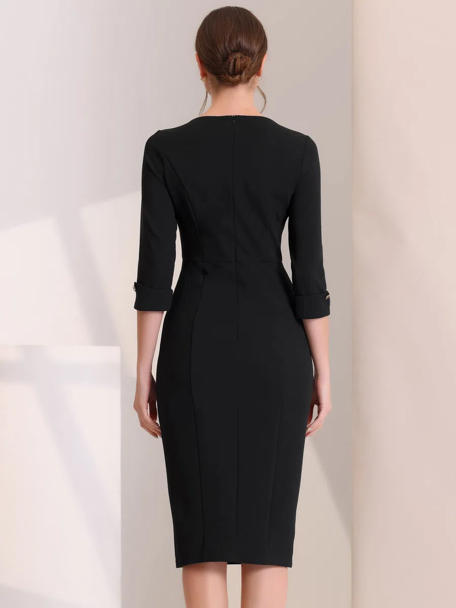 Allegra K Dress Casual Mujer