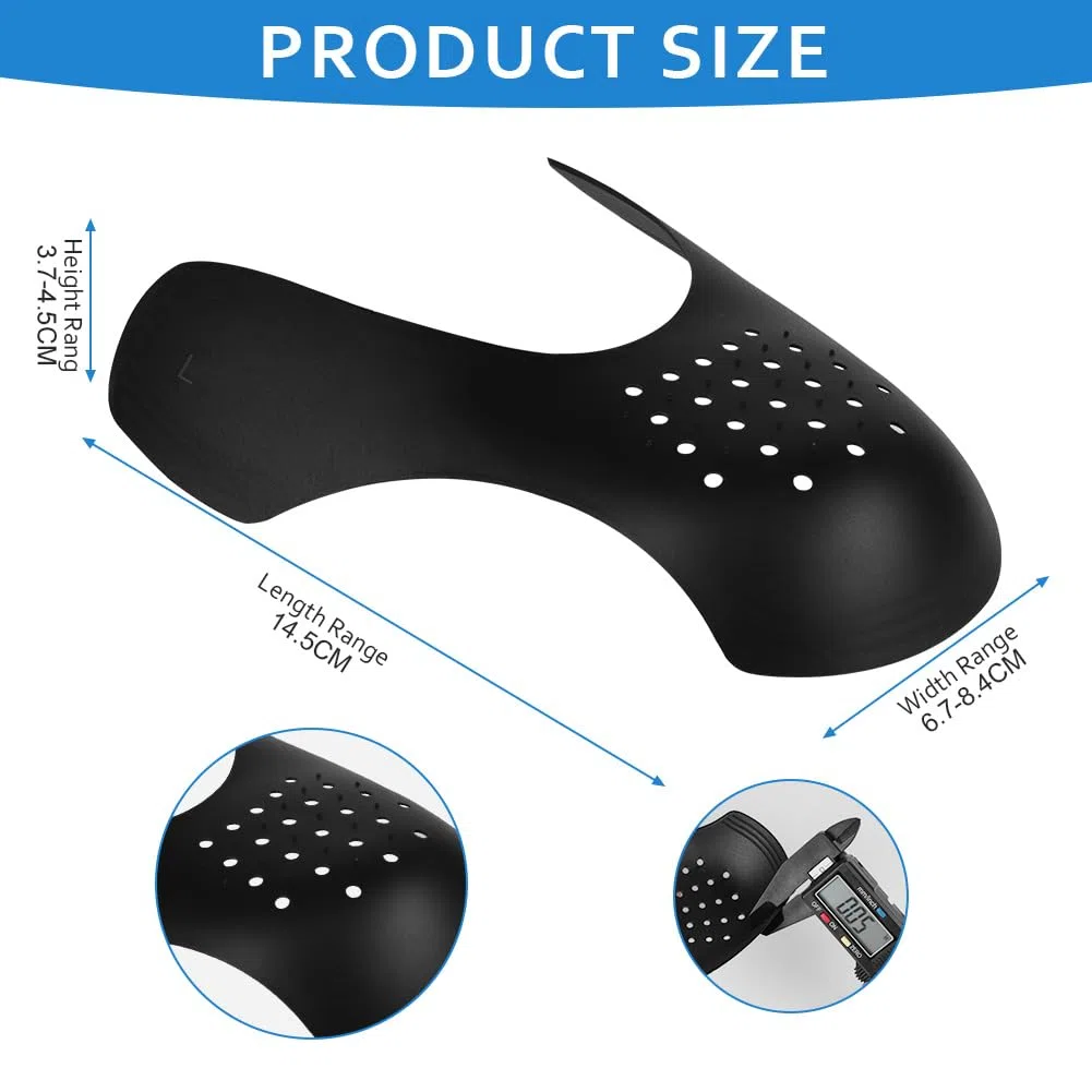 LOPHE Protector Zapatillas, 4 Pares Crease Protector para Prevenir Arrugas de Zapatos, Antiarrugas Zapatillas, Punteras Zapatos para Prevenga Hendidura del Pliegue del Calzado Deportivo, L
