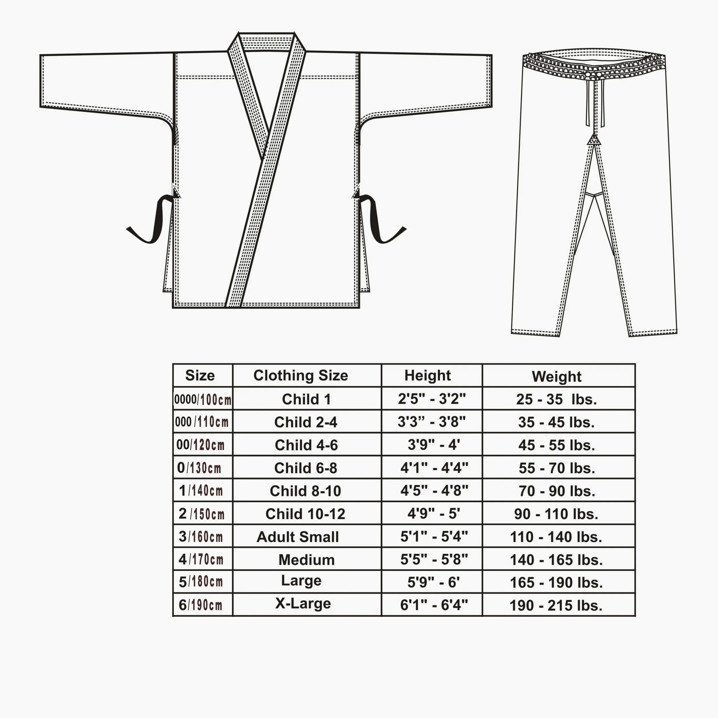 VERSAL Karate Gi - Uniforme de karate para niños y adultos, traje de karate blanco para estudiantes, 8 onzas, ligero, polialgodón, artes marciales, entrenamiento, taekwondo, uniforme con cinturón