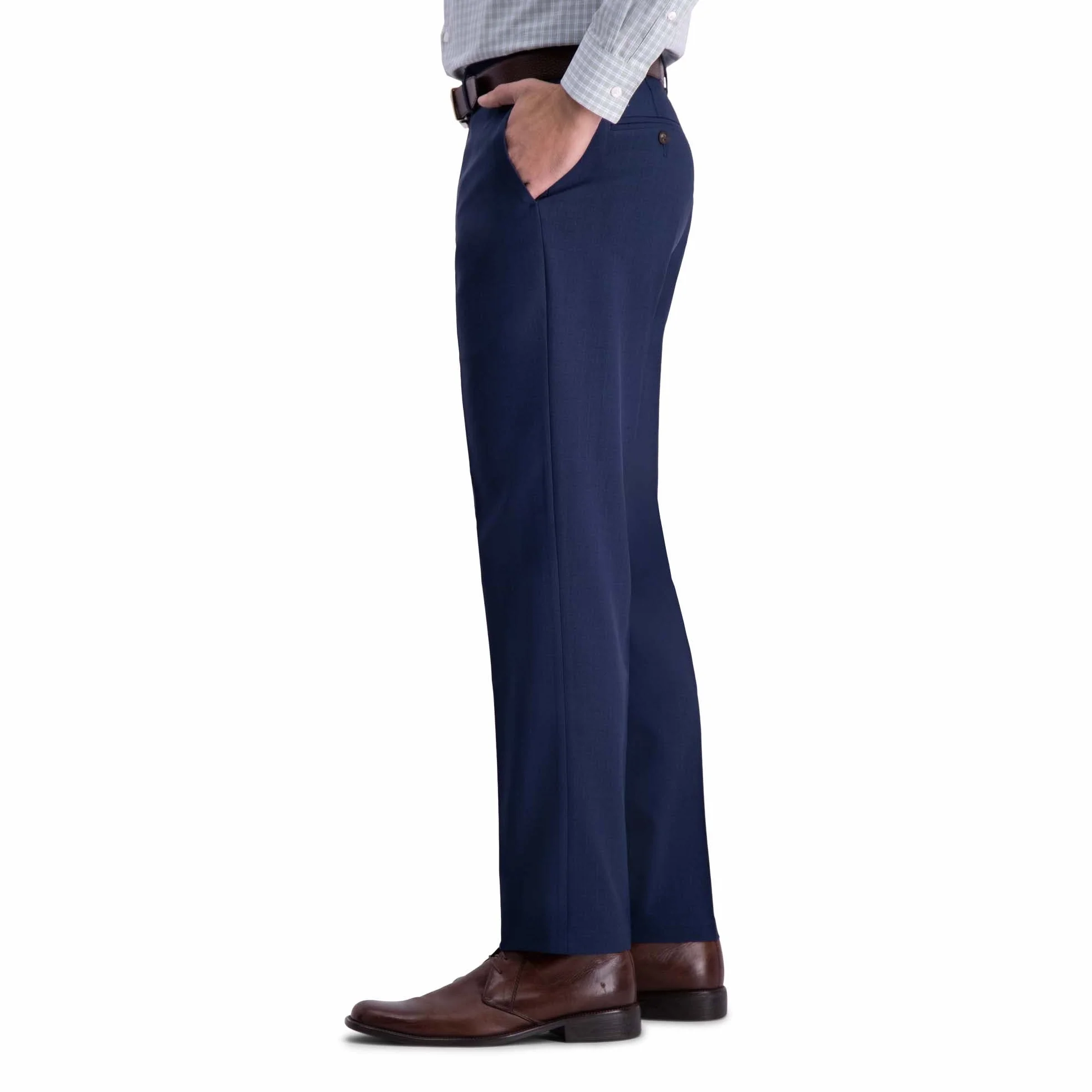 Haggar Premium Comfort Dress Pant-Straight Fit Flat Front (Regular and Big & Tall Sizes) Pantalones para Vestir para Hombre