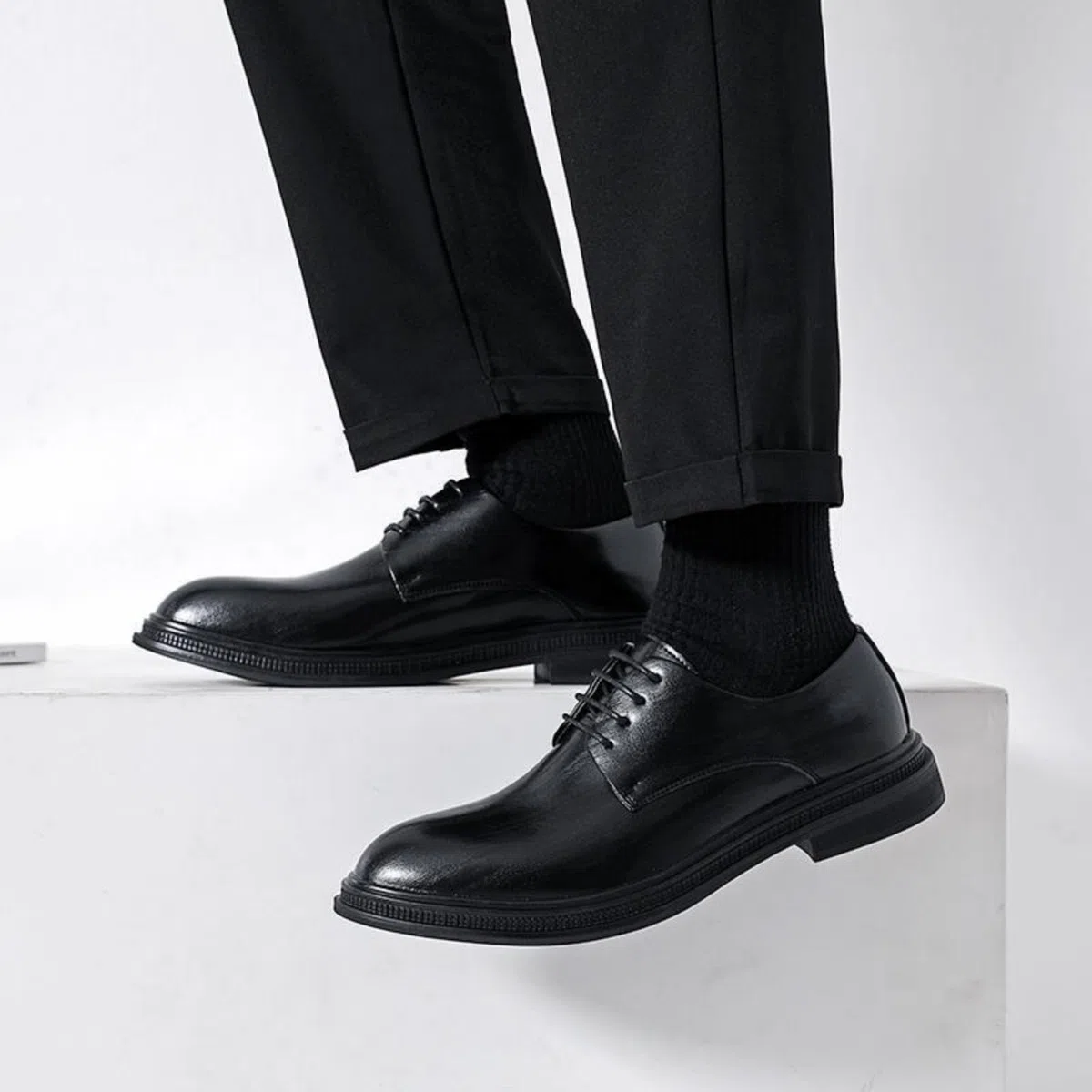 Hixingo Zapatos de Vestir Hombre Sin Cordones, 38-44 EU Zapatos de Cuero Modernos Zapatillas Vestir Hombre Verano Antideslizante Suela de Goma para Negocios, Bodas