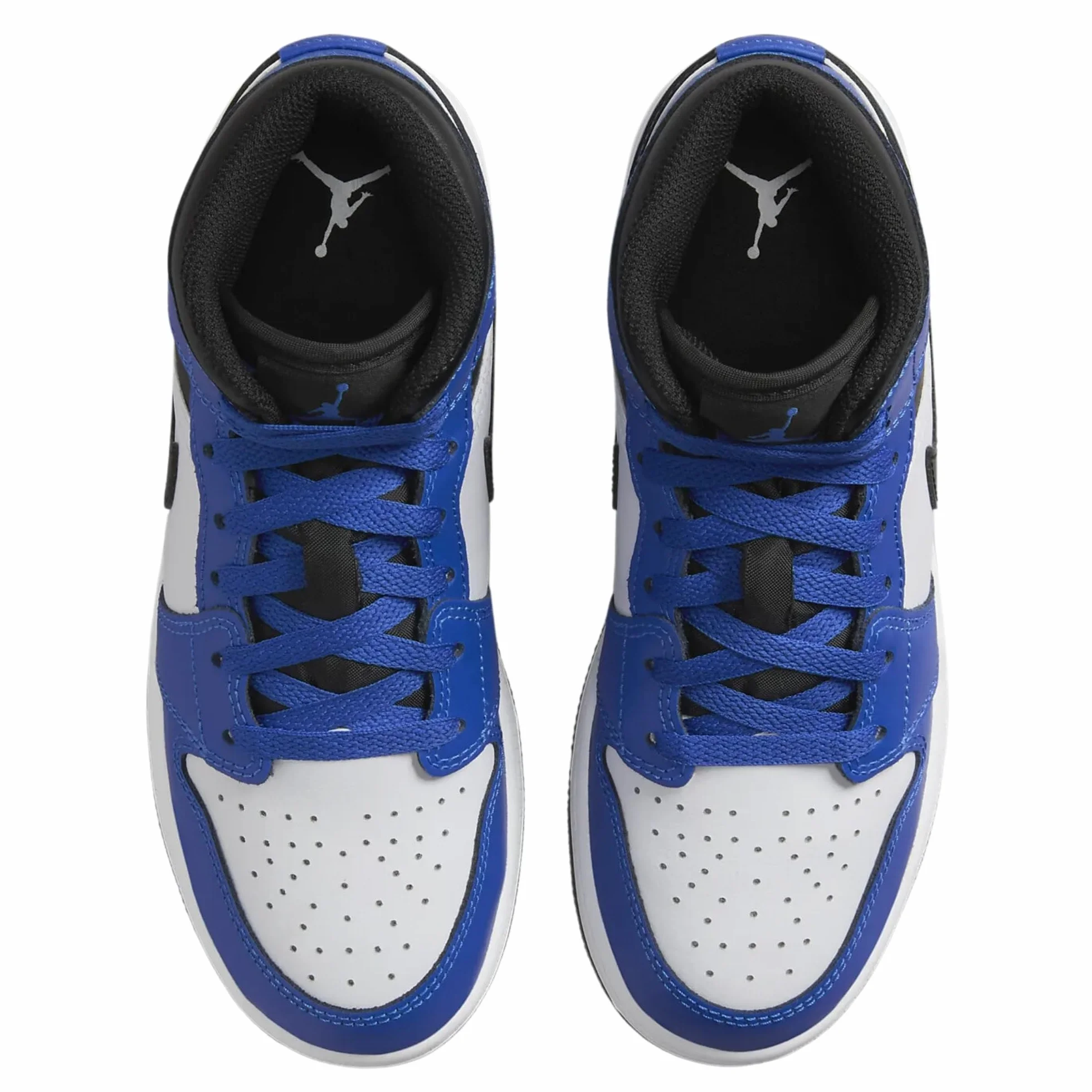 Air Jordan 1 Mid para niños grandes (GS), azul rey/negro/blanco (GAME ROYAL/BLACK-WHITE), 6 Big Kid
