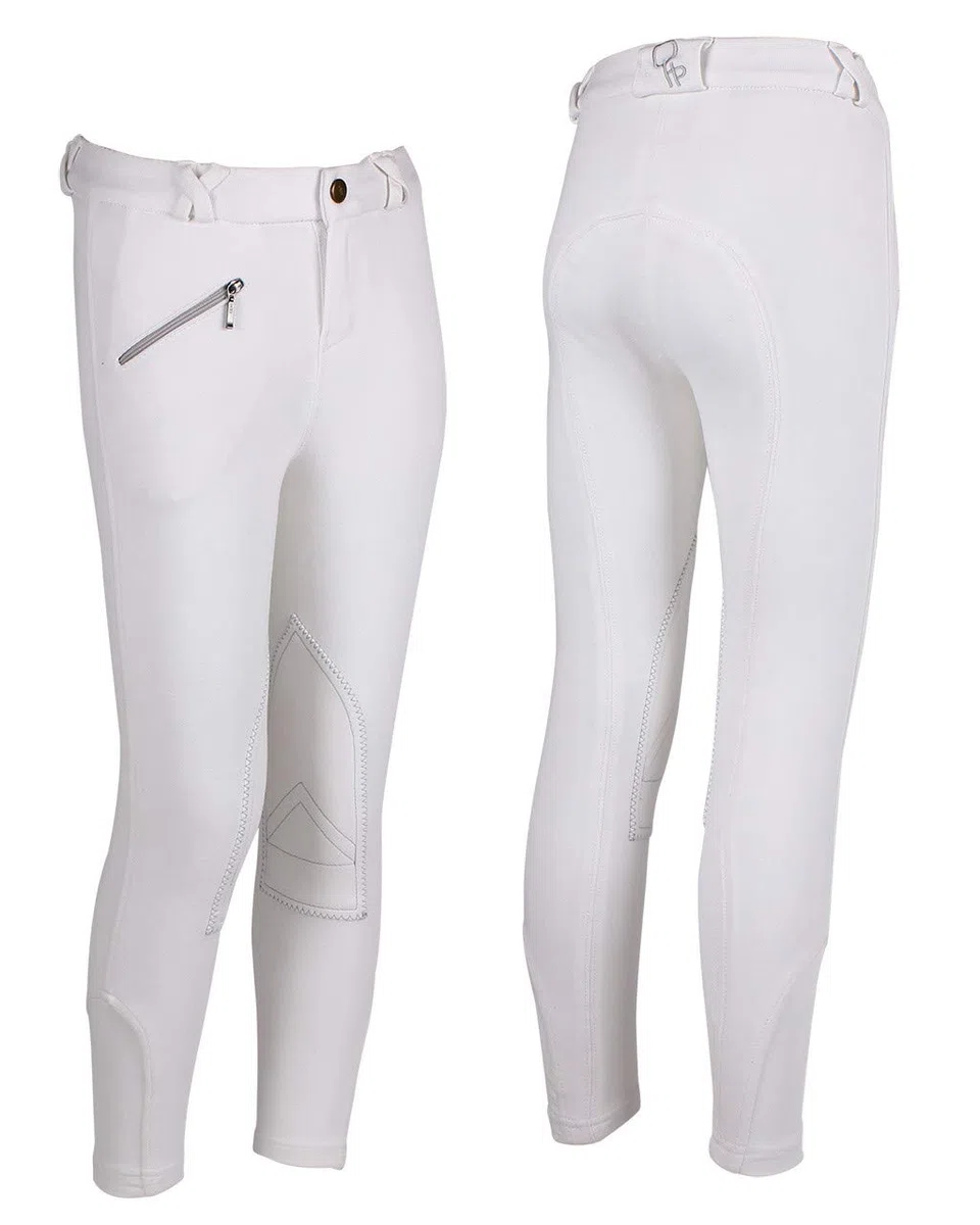 Jodhpurs - Pantalones de equitación para niños (6 unidades), color blanco