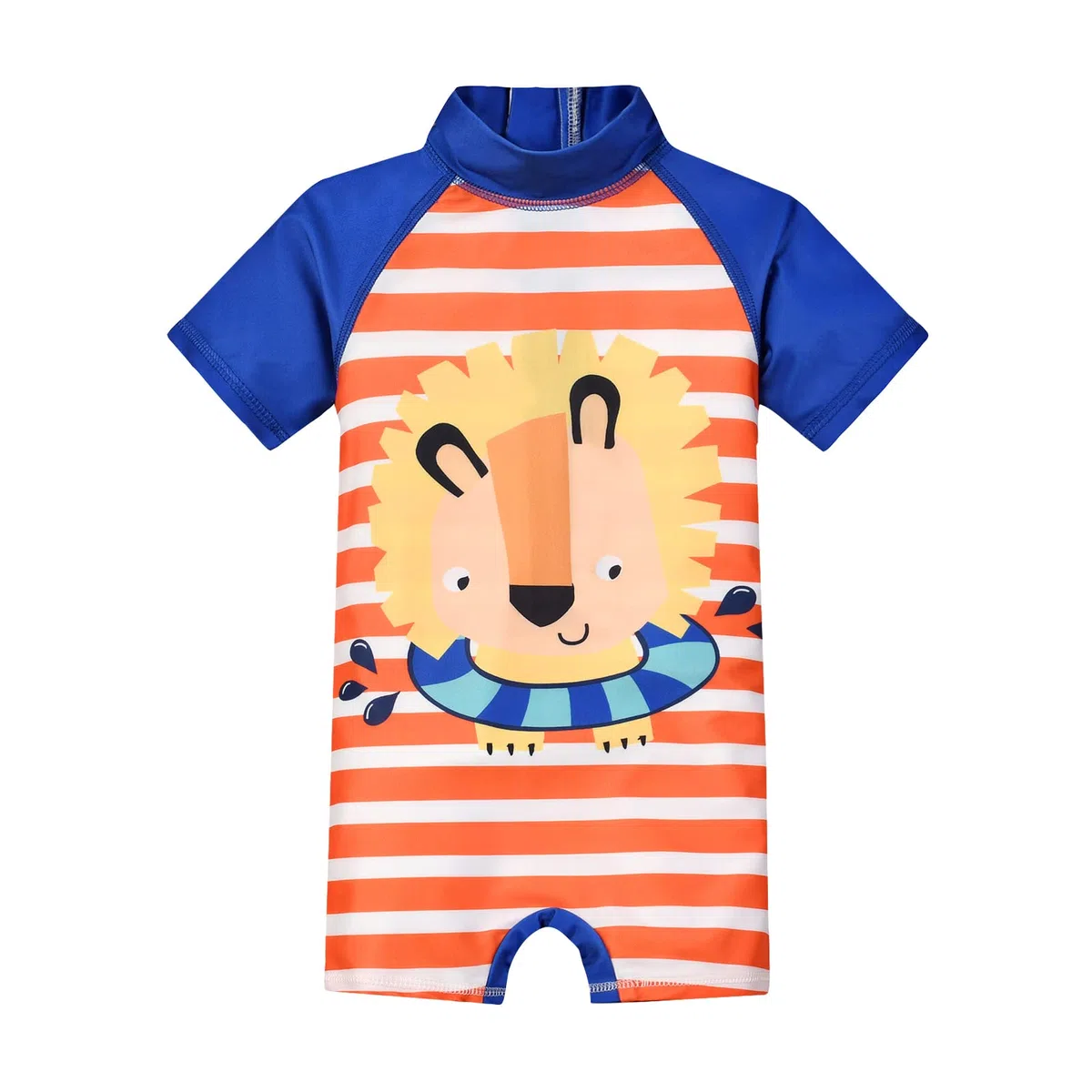 Niños Traje de Baño Bañador Una Pieza Protección Solar Ropa de Natación UPF 50+ Bebé Niño Natación Bañarse Ropa de Playa Trajes de Neoprenos Manga Corta ​con Cierre