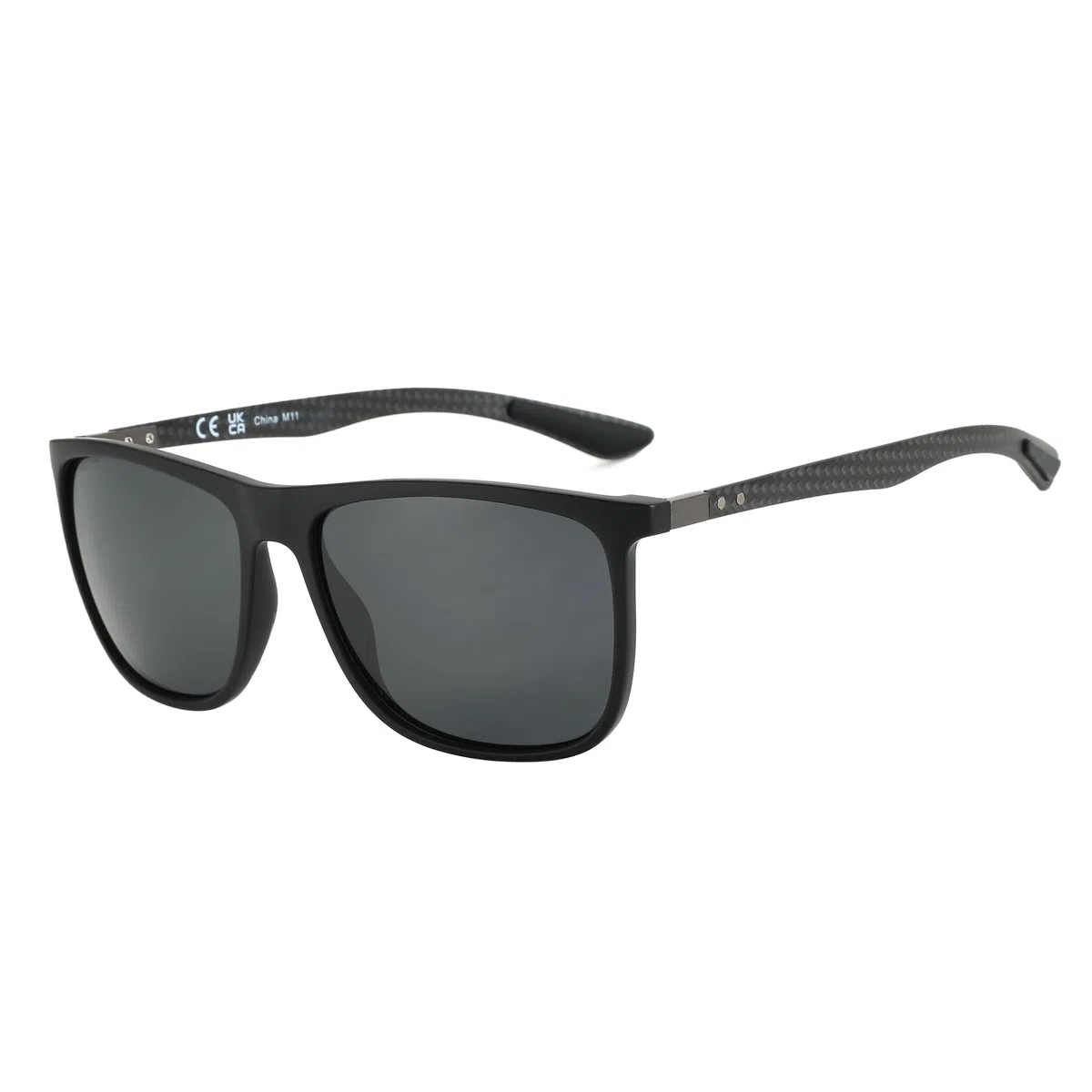 ZENOTTIC Gafas de sol polarizadas cuadradas para hombres Ultraligeros de fibra de carbono Gafas de sol de conducción Pesca Golf Deportes Protección UV400