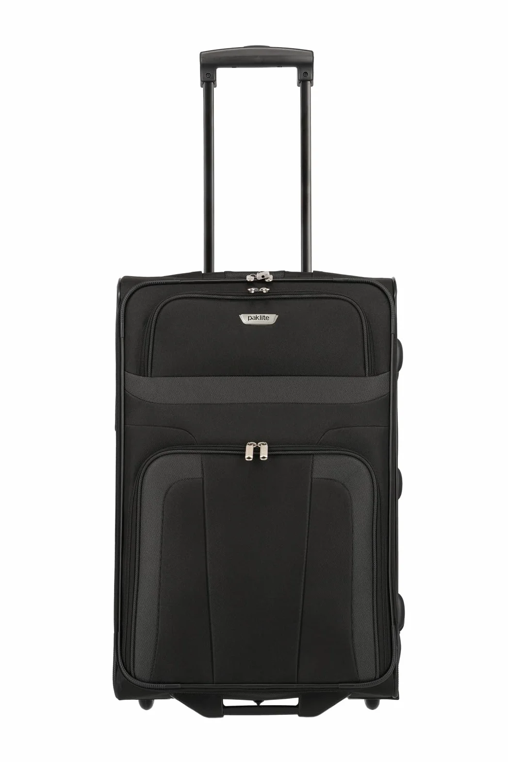 paklite Maleta de Viaje con 2 Ruedas, Maleta con Ruedas de tamaño Mediano, Orlando, Carrito clásico de Carcasa Blanda con diseño Atemporal, 63 cm, 58 litros