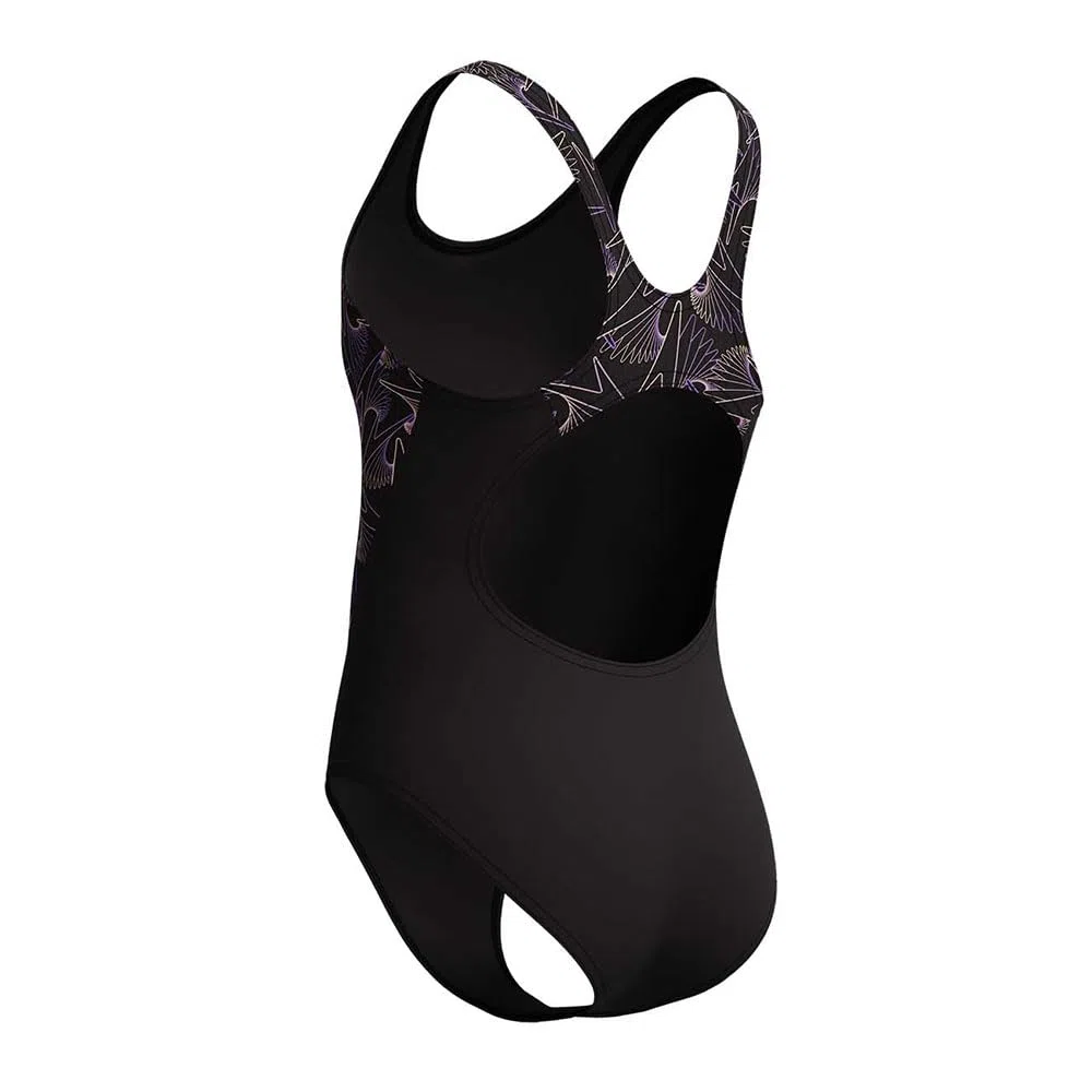Speedo HyperBoom Splice Muscleback - Traje de baño para niña, color naranja